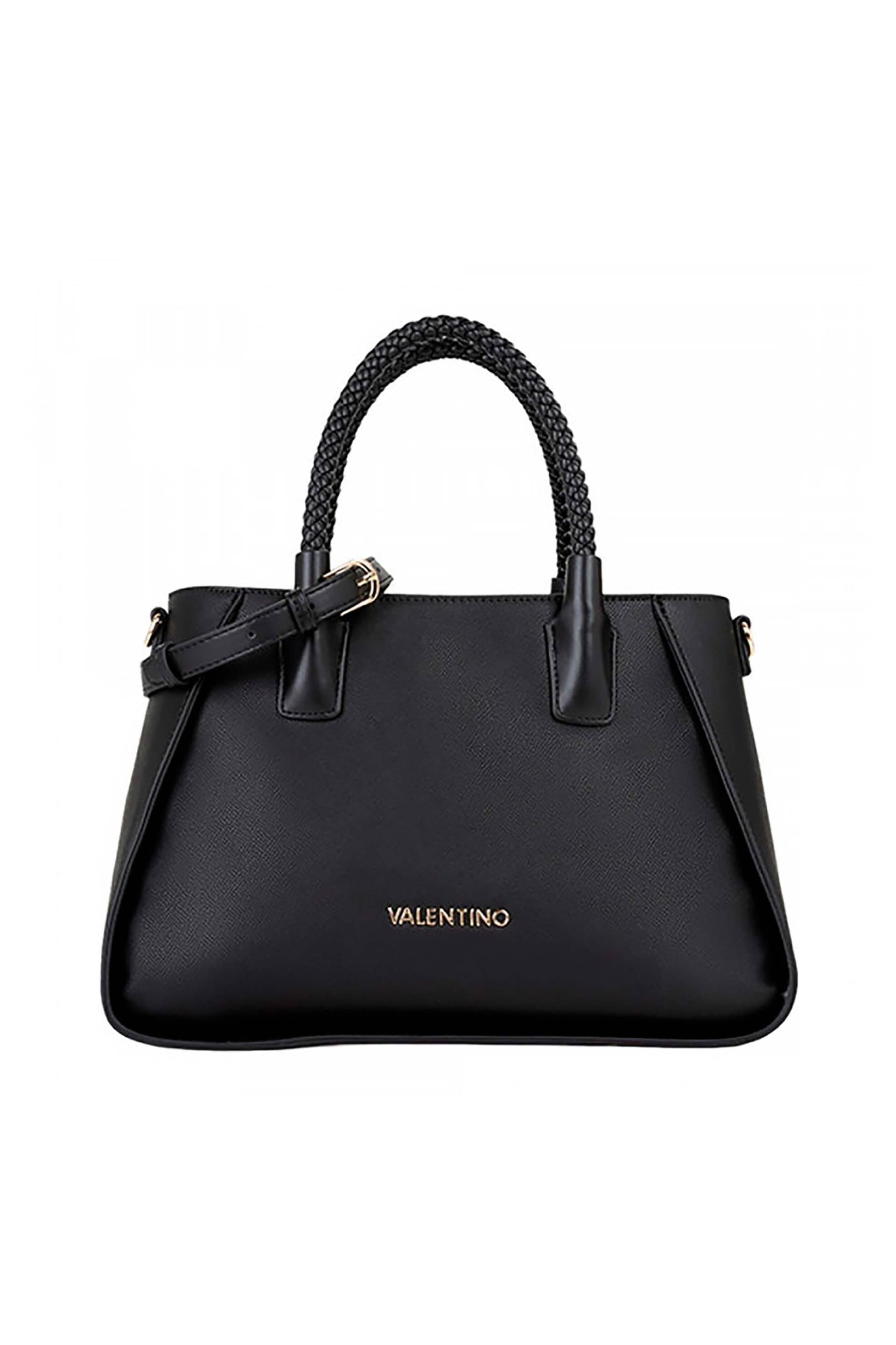 Valentino γυναικεία τσάντα χειρός με μεταλλικό λογότυπο "Eris"