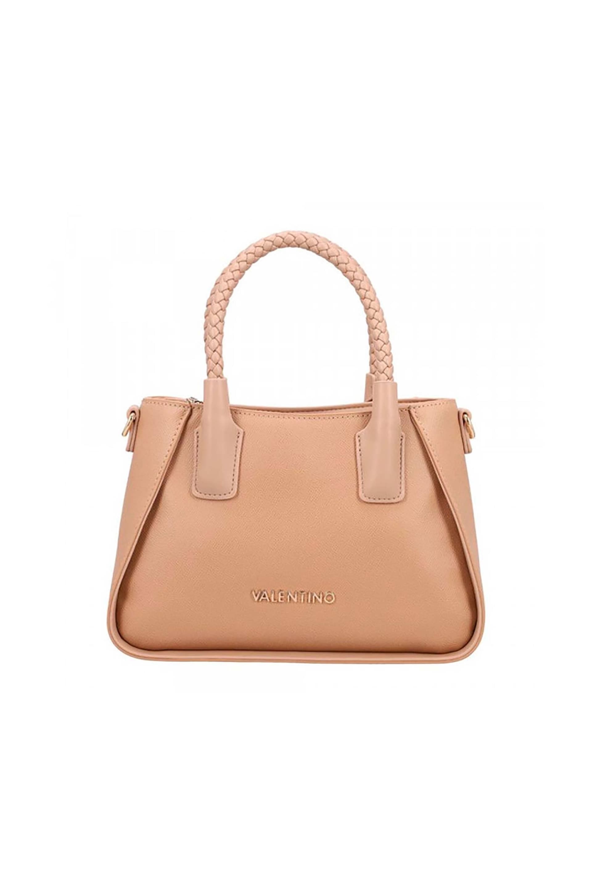 Valentino γυναικεία τσάντα χειρός με διακοσμητικές ραφές και λογότυπο "Eris"