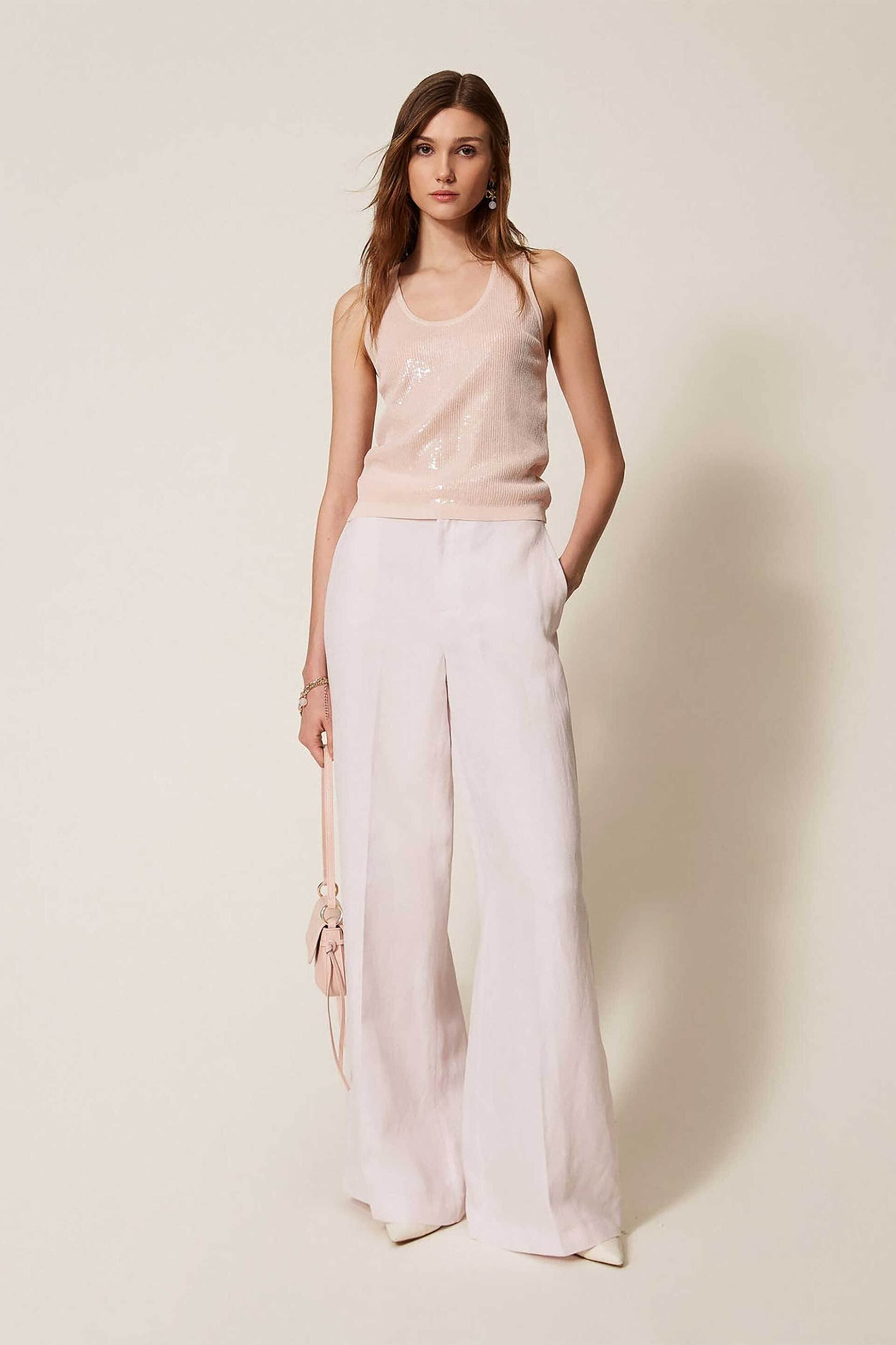 Twinset γυναικείο τοπ με παγιέτα