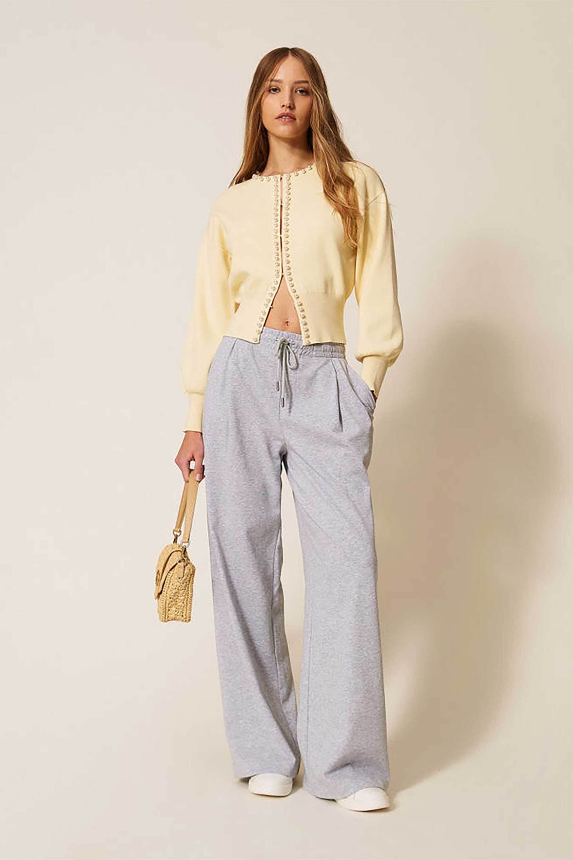 Twinset γυναικείο παντελόνι φόρμας Wide Leg