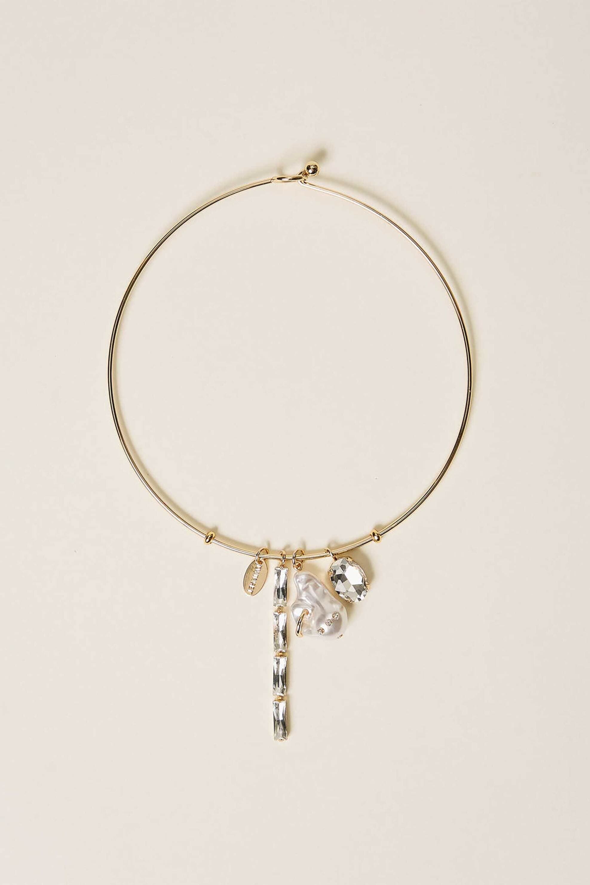 Twinset γυναικείο κολιέ με διακοσμητικές πέτρες και μαργαριτάρι | ONE SIZE