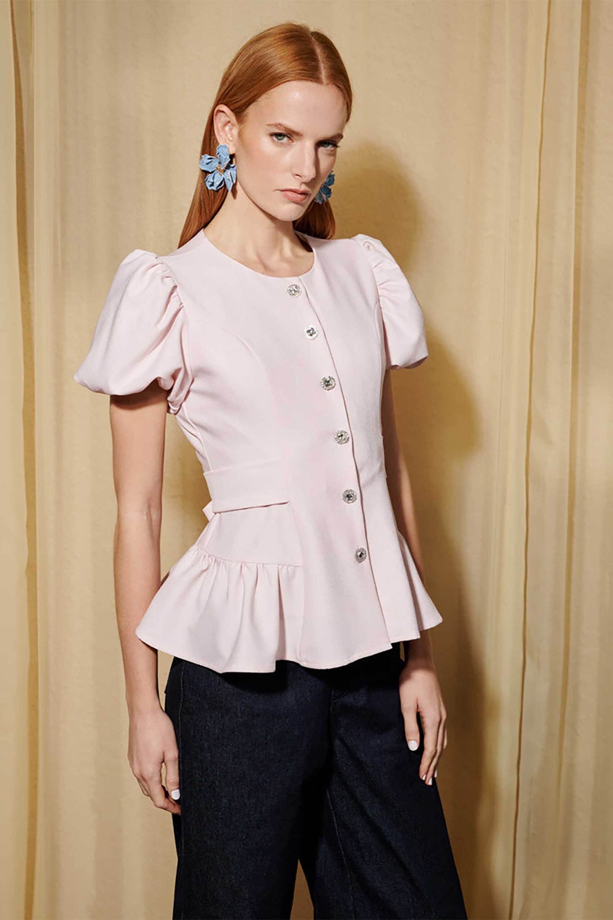 Sister Jane γυναικείο τοπ με balloon μανίκια "Dream Rising Sun"