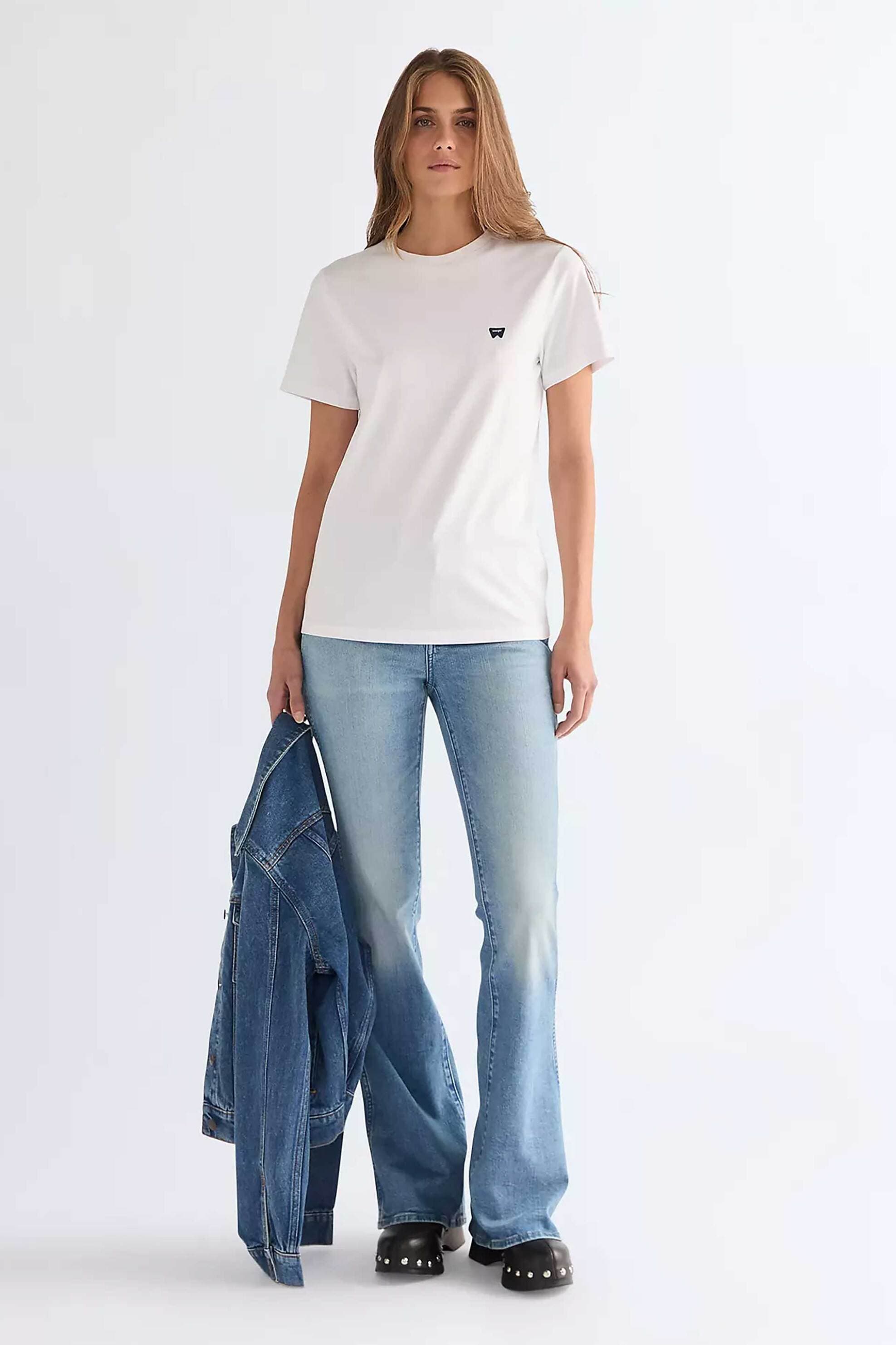 Wrangler® γυναικείο τζιν παντελόνι πεντάτσεπο Flared Fit "Montana"