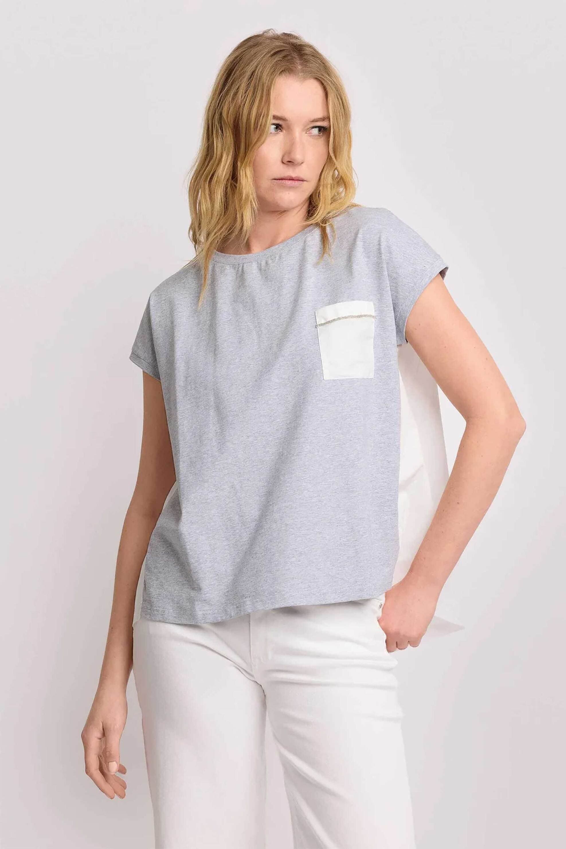 Kocca γυναικείο T-shirt με contrast τσέπη "Felicissima"