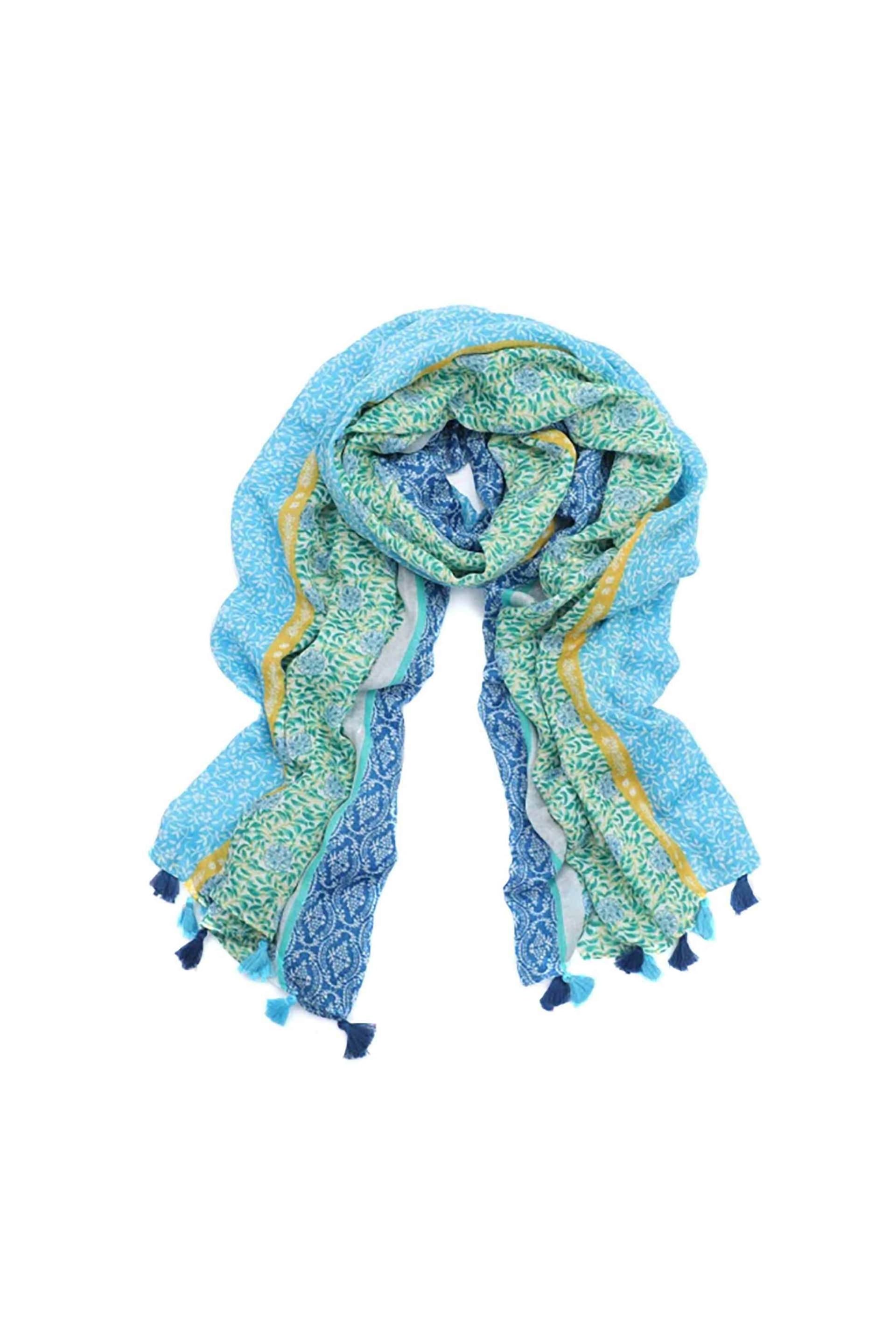 Folli Follie γυναικείο φουλάρι από βισκόζη με ριγέ σχέδιο