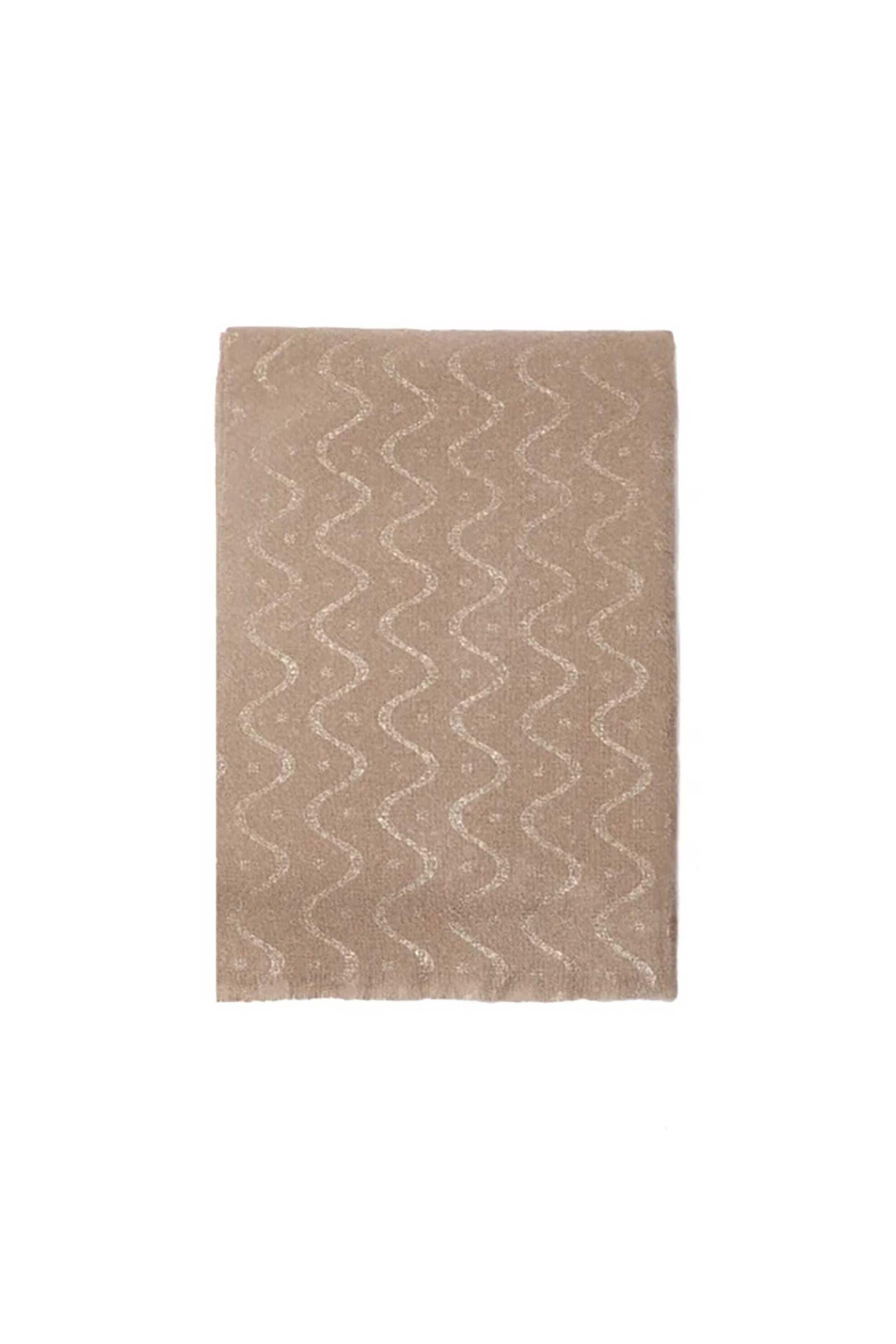 Folli Follie γυναικείο φουλάρι με σχέδιο χρυσές γραμμές