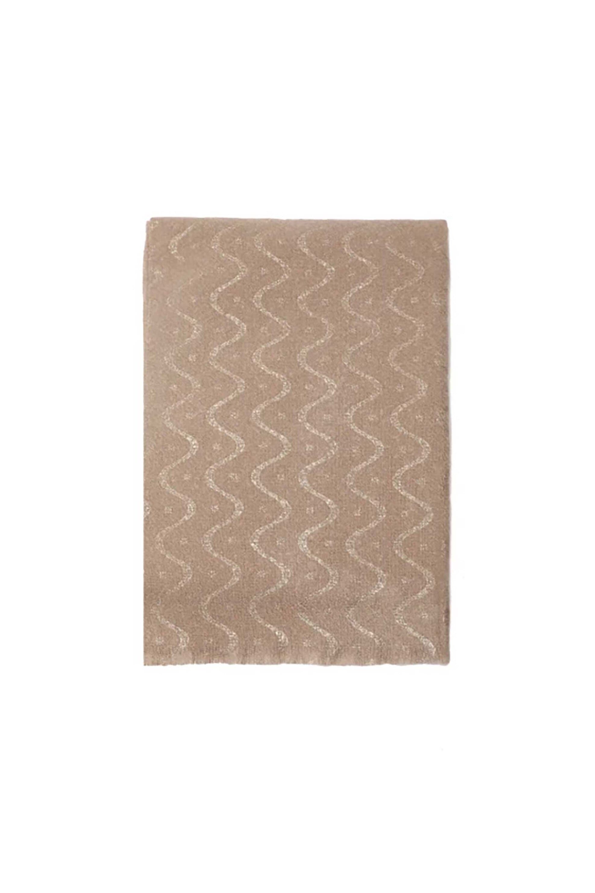 Folli Follie γυναικείο φουλάρι με σχέδιο χρυσές γραμμές