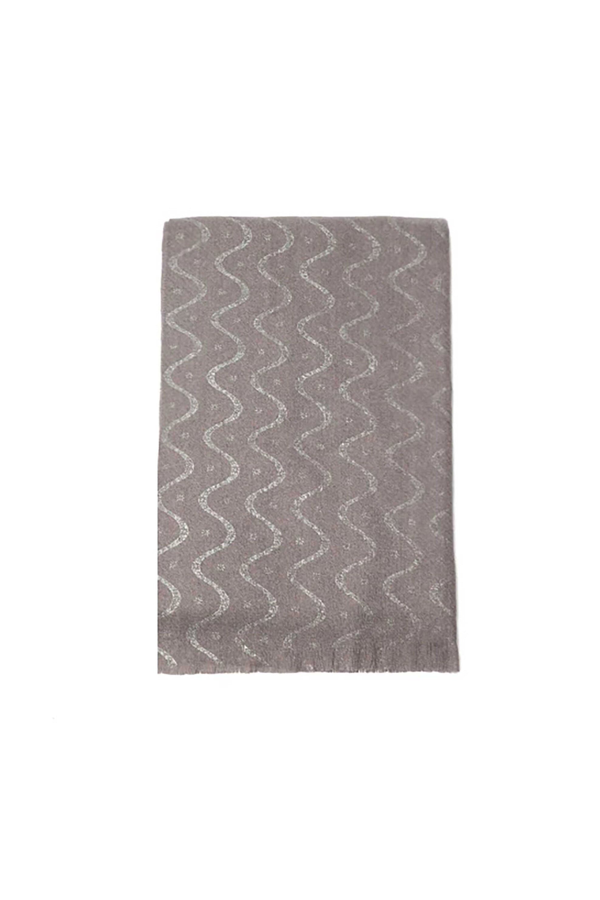 Folli Follie γυναικείο φουλάρι με σχέδιο χρυσές γραμμές