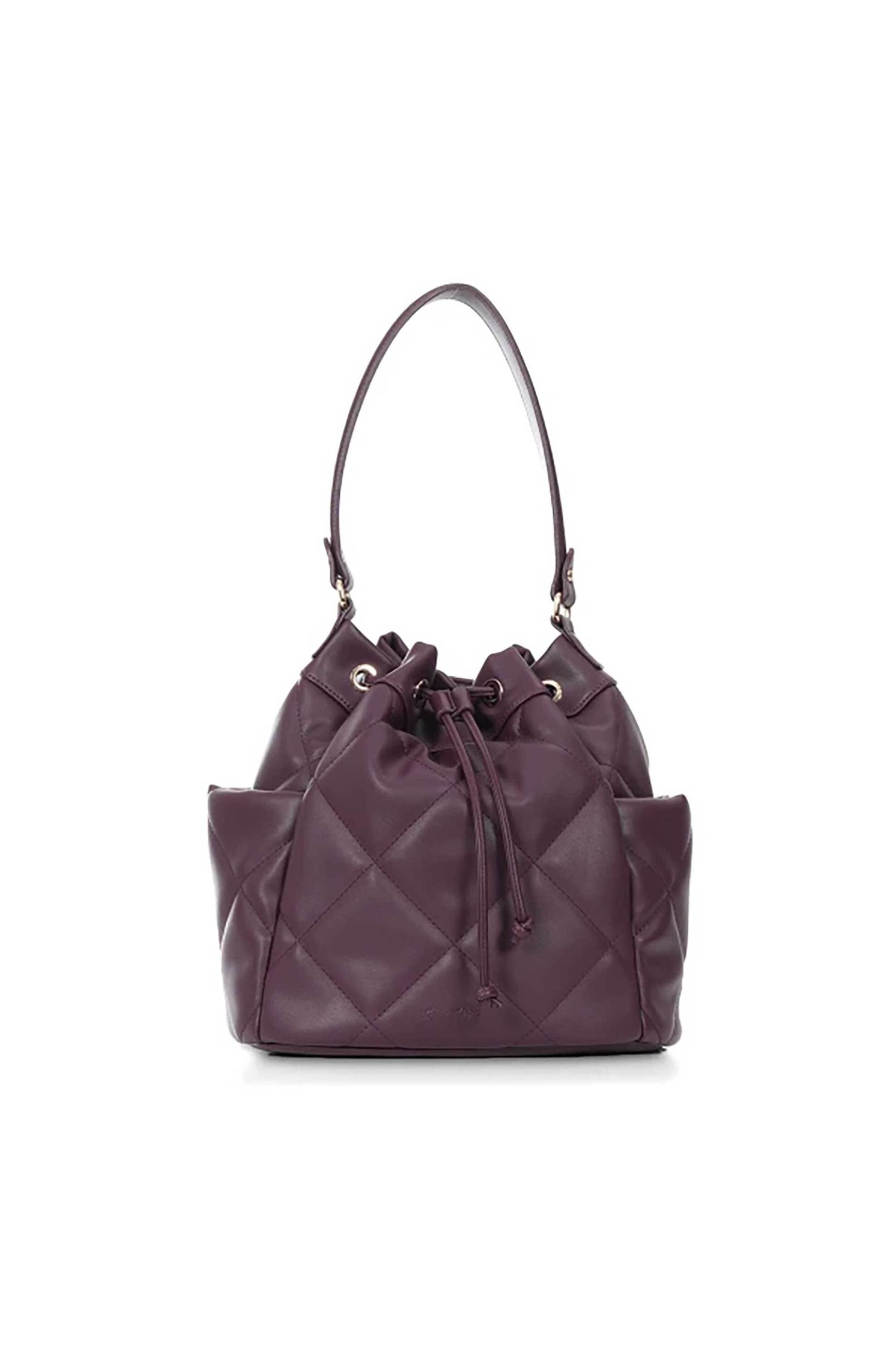 Folli Follie γυναικεία μεσαία καπιτονέ τσάντα ώμου/πουγκί "Hype me up"