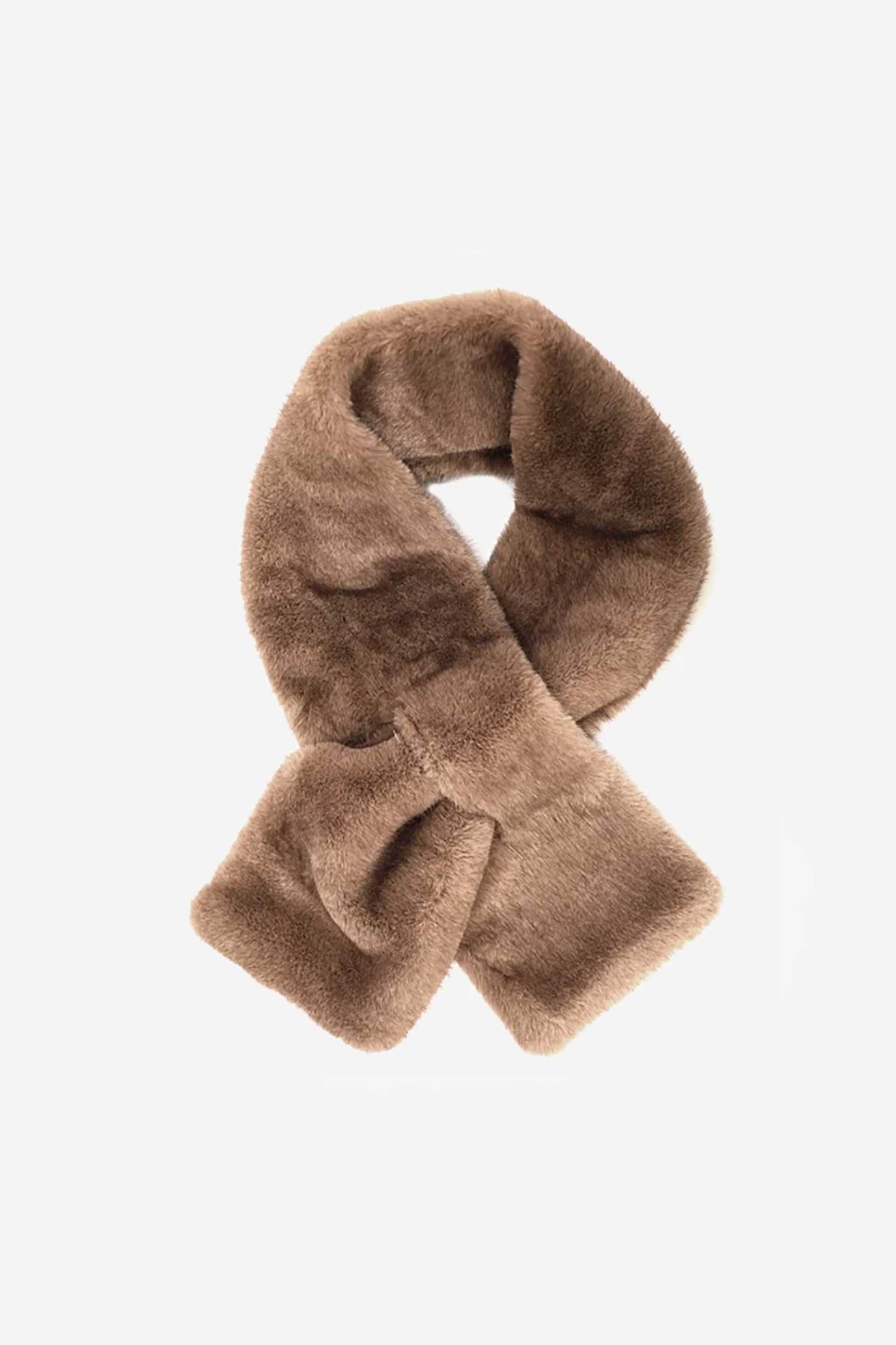 Folli Follie γυναικείο φουλάρι γιακάς γούνινος