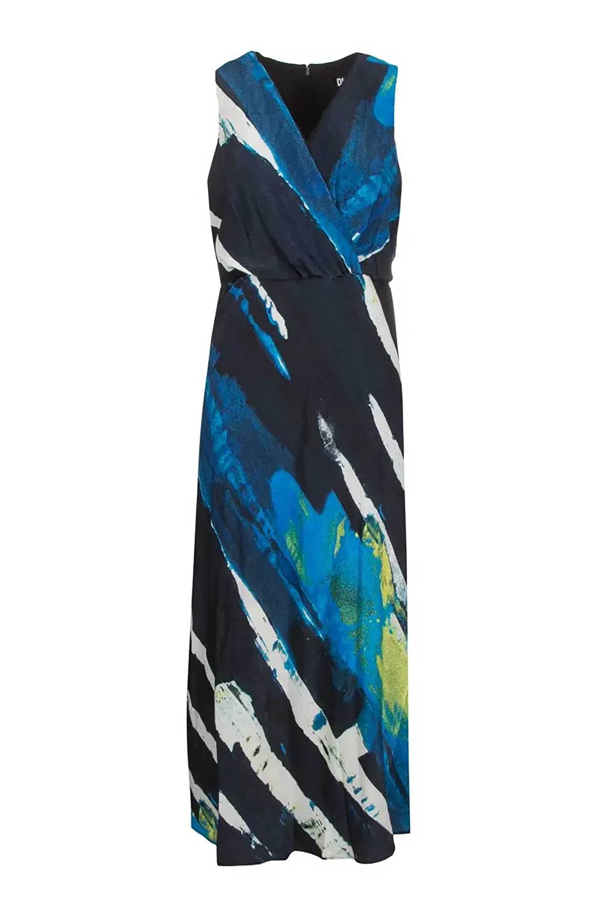 DKNY γυναικείο φόρεμα αμάνικο με print