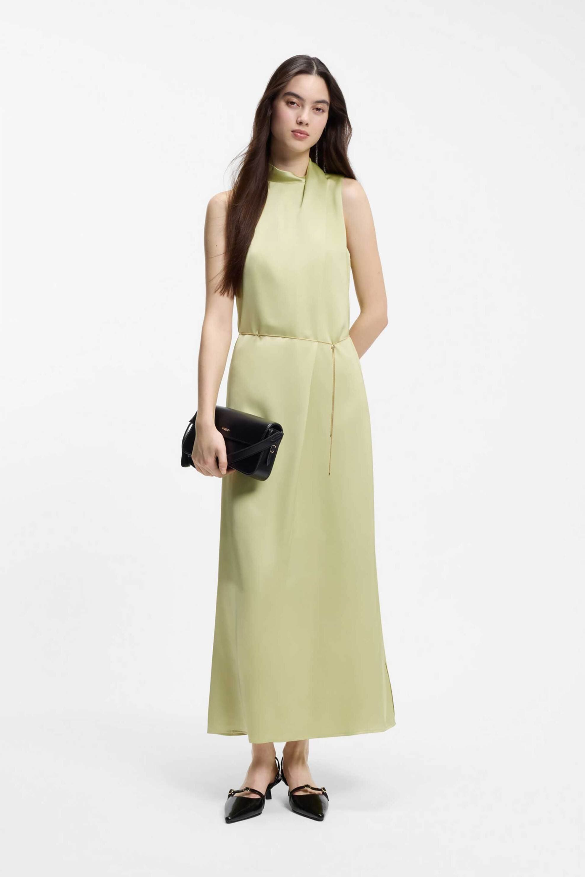 Hugo Boss γυναικείο maxi φόρεμα σατέν "Kewina"