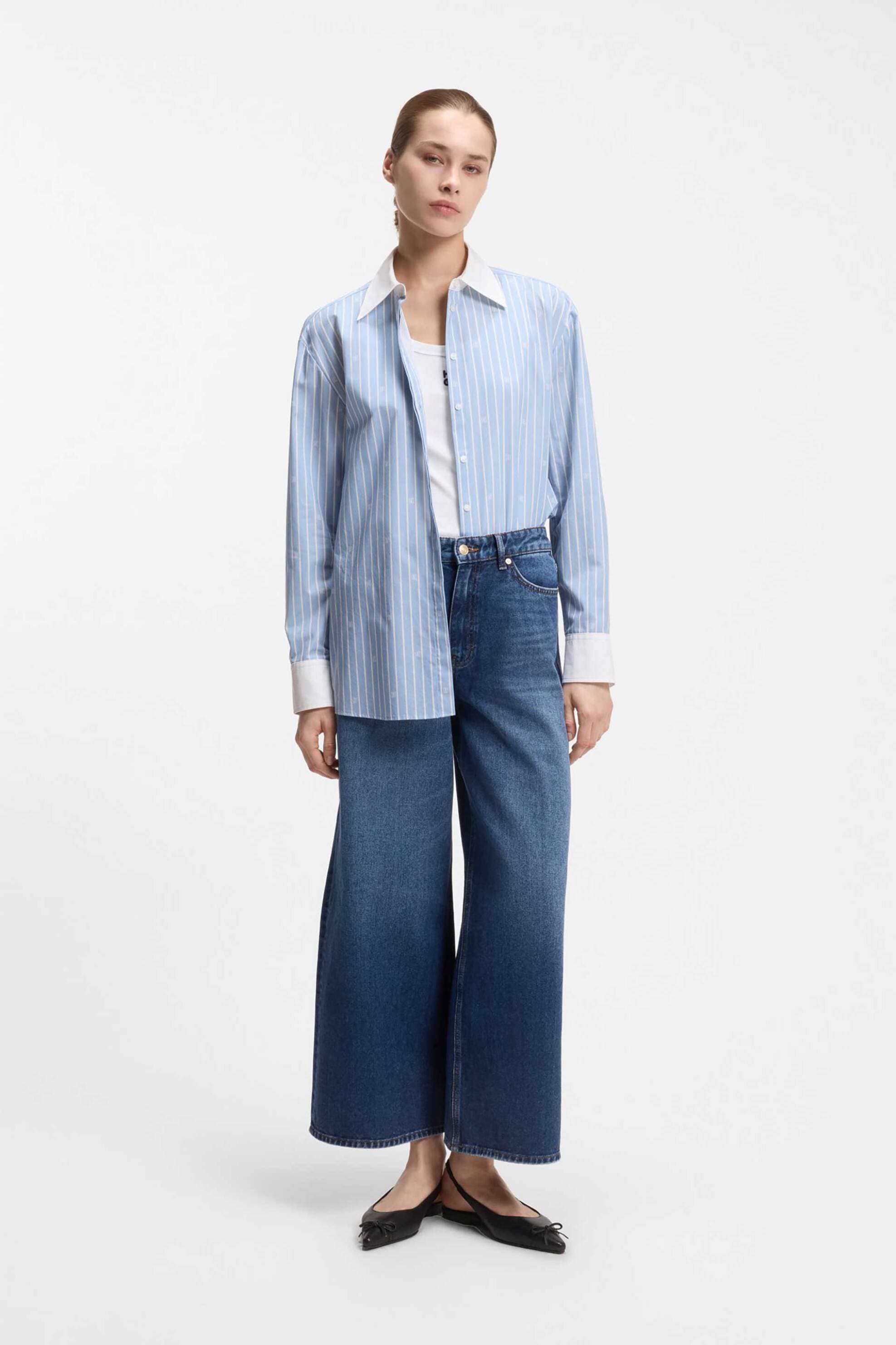 Hugo Boss γυναικείο τζιν παντελόνι Wide Fit "Geredith"