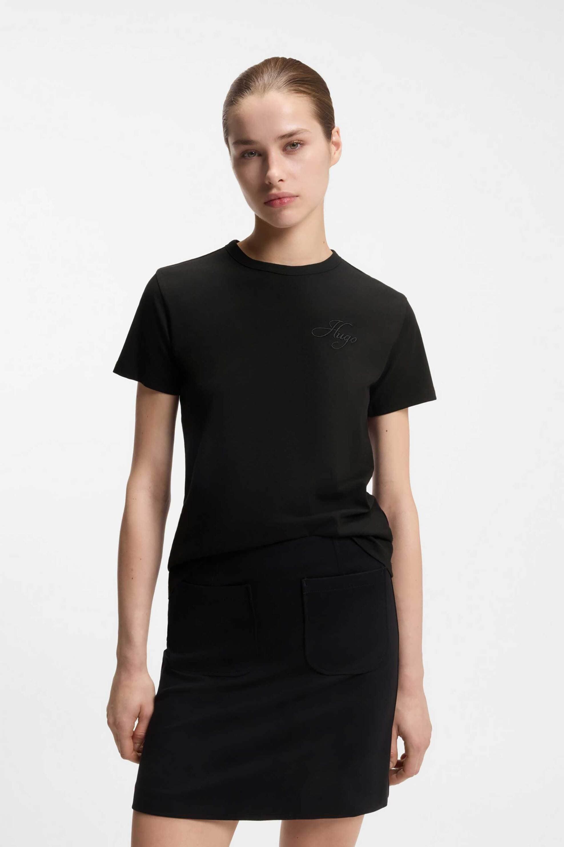 Hugo Boss γυναικείο Τ-shirt μονόχρωμο "Damacia_7"