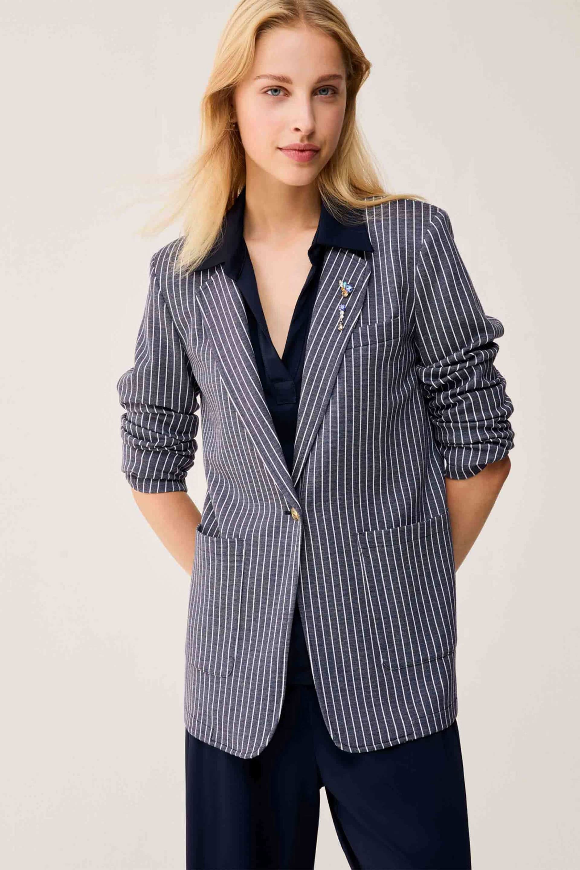 Pennyblack γυναικείο σακάκι με ριγέ σχέδιο "Pbjwest"