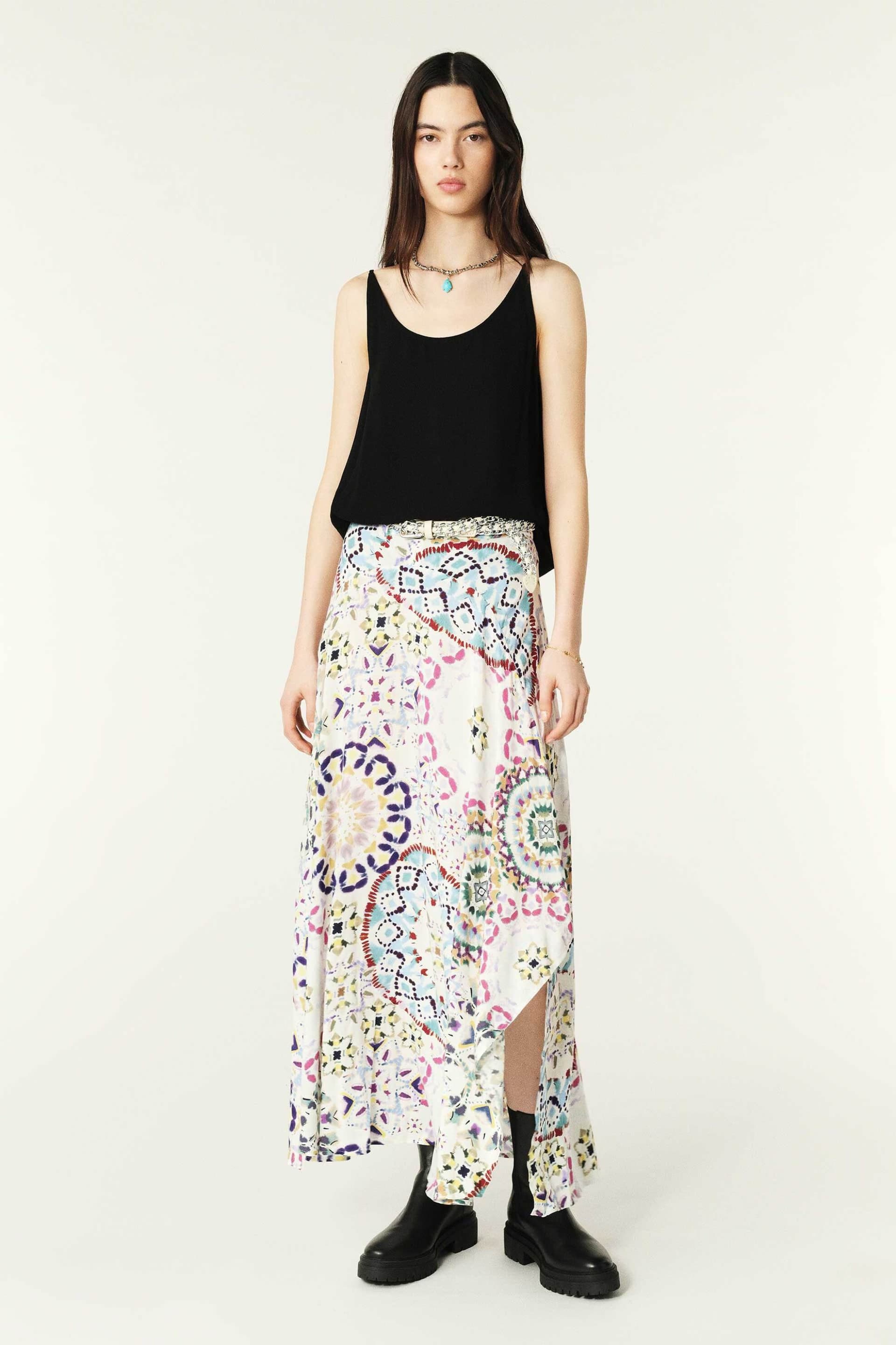 ba&sh γυναικεία maxi φούστα με all-over print "Lukas"