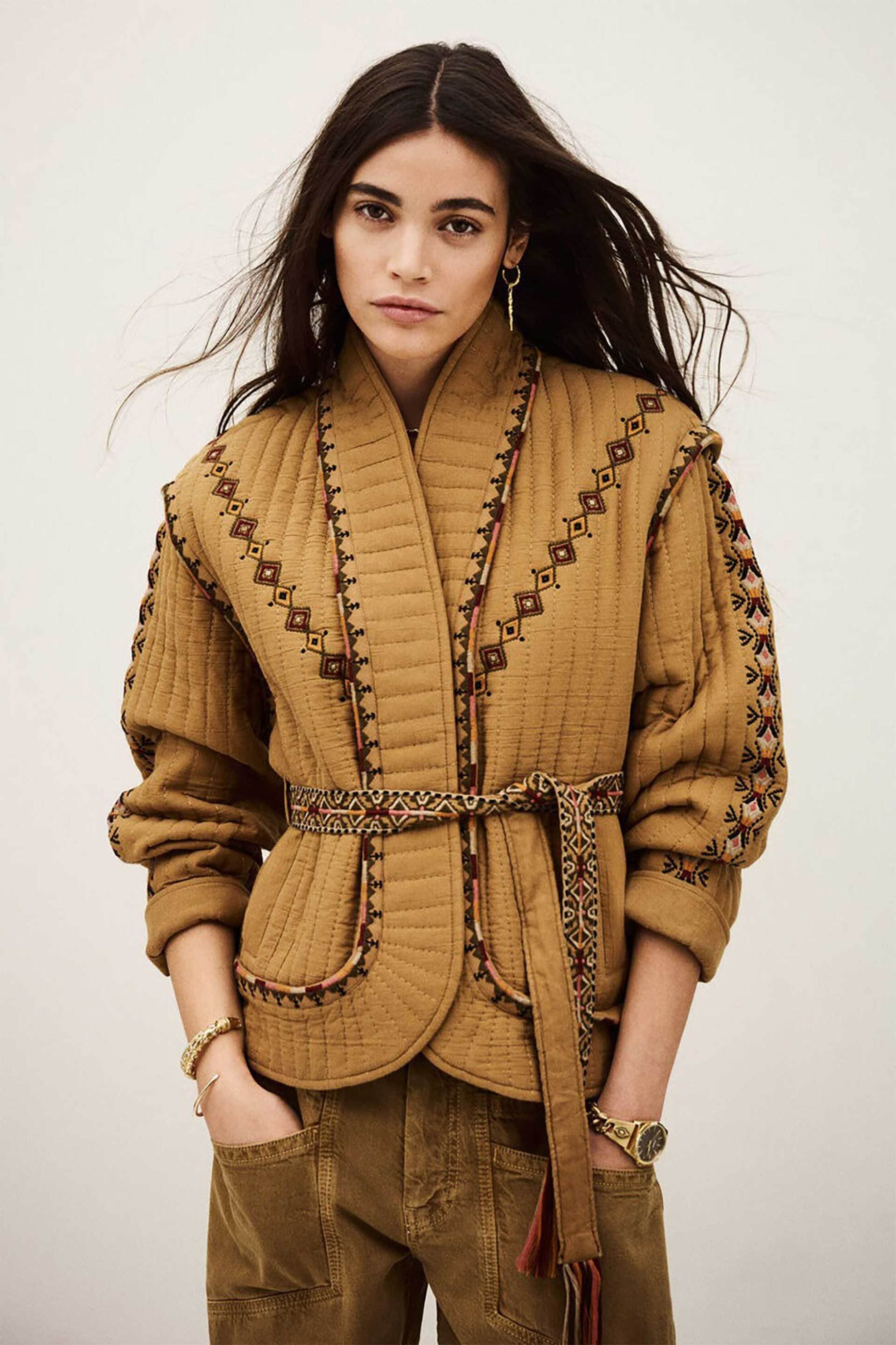 ba&sh γυναικείο jacket με κεντήματα έθνικ "Cocoon"