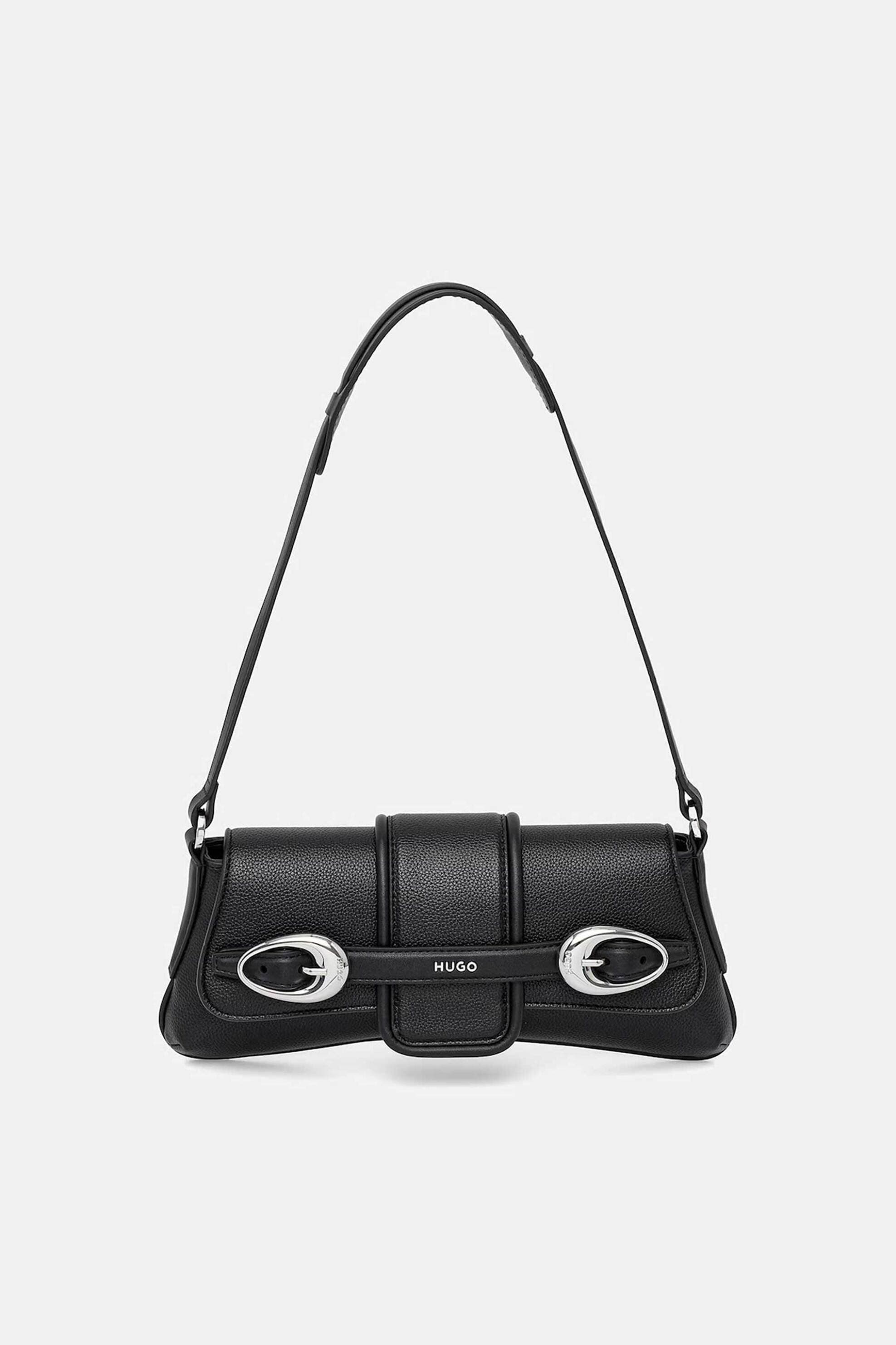 Hugo Boss γυναικεία τσάντα ώμου με μεταλλικό λογότυπο "Jaina" | ONE SIZE