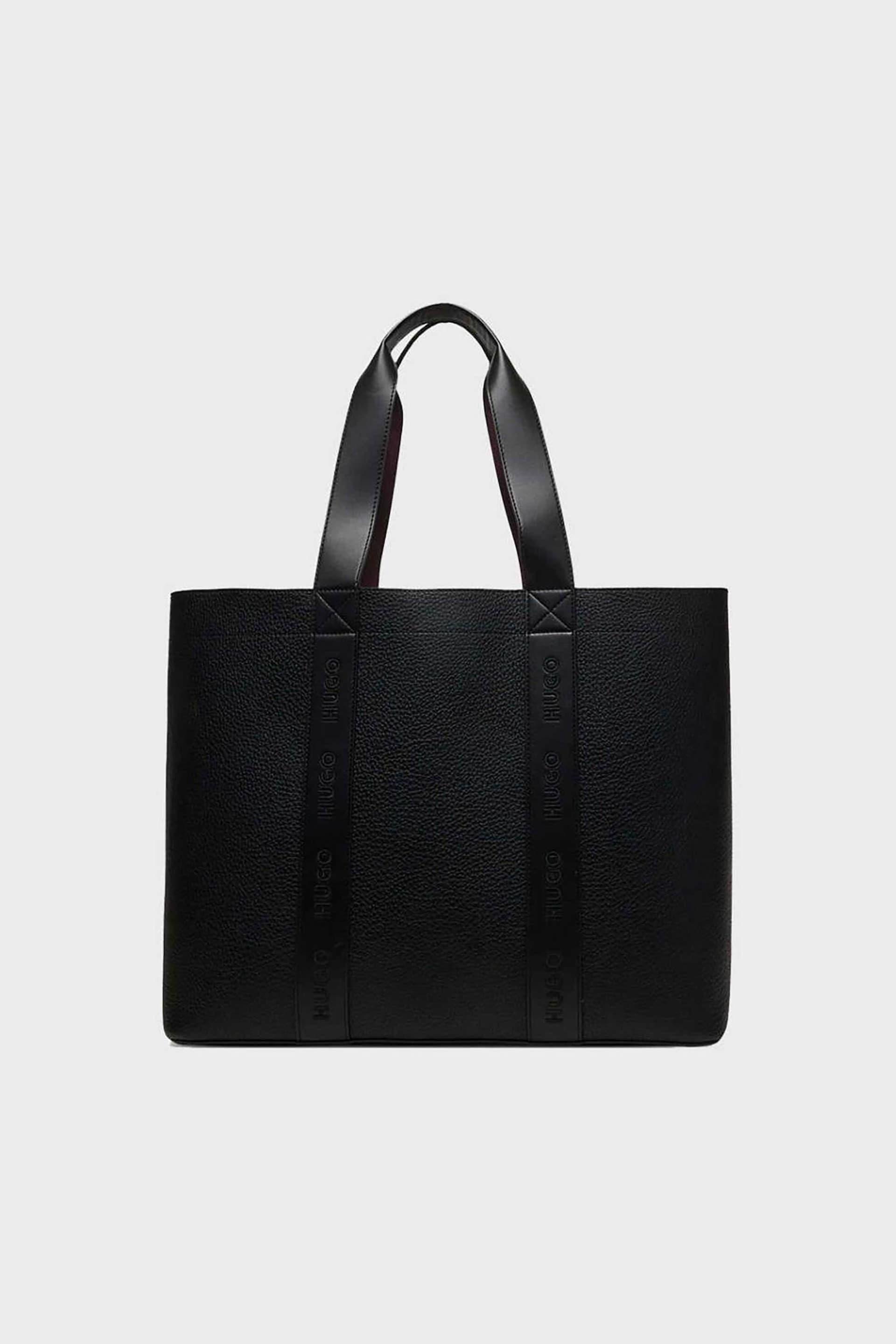 Hugo Boss γυναικεία τσάντα ώμου με ανάγλυφο λογότυπο "Becky" | ONE SIZE