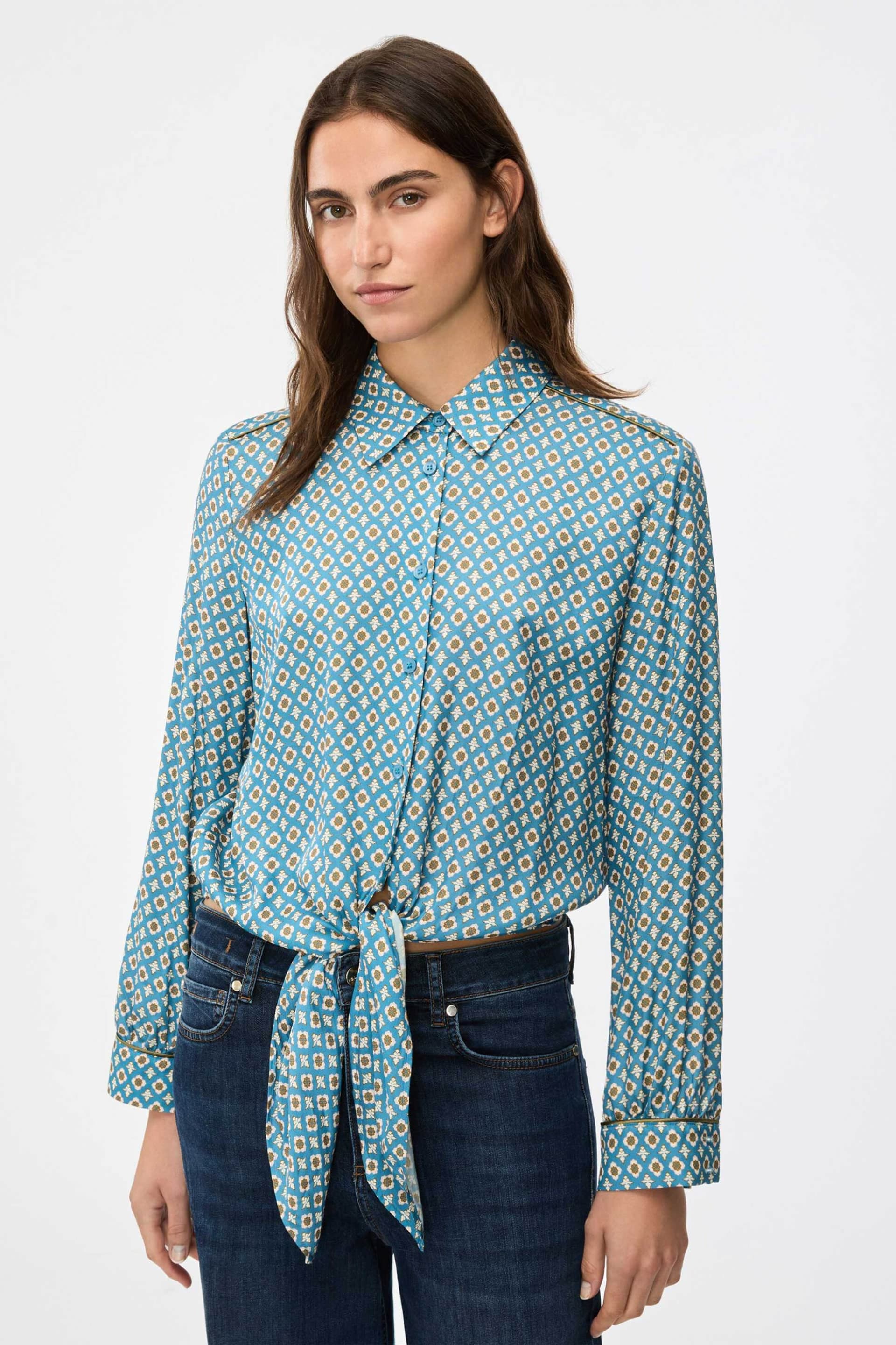 iBlues γυναικείο πουκάμισο με print "Iblpattino"