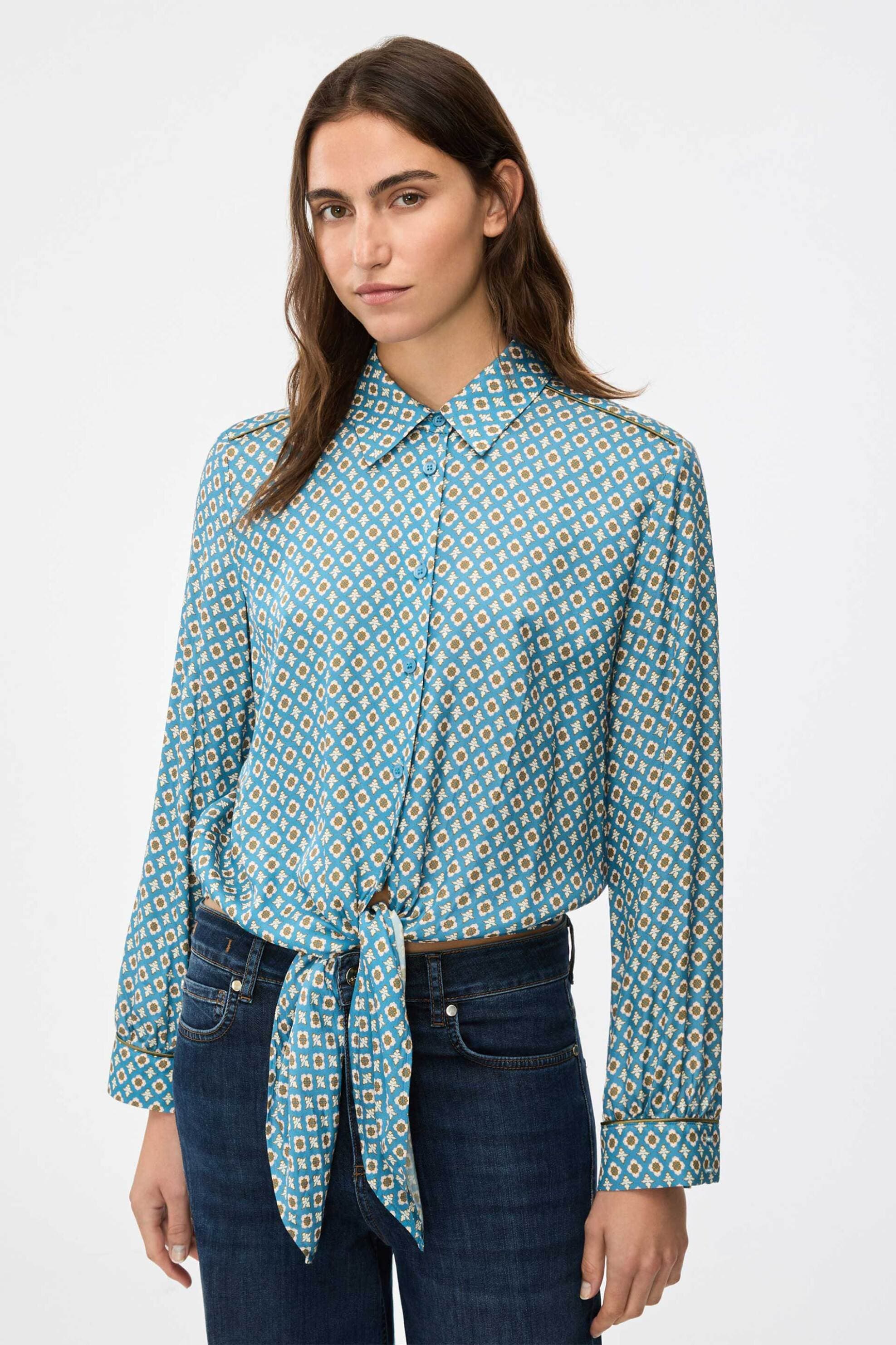 iBlues γυναικείο πουκάμισο με print "Iblpattino"