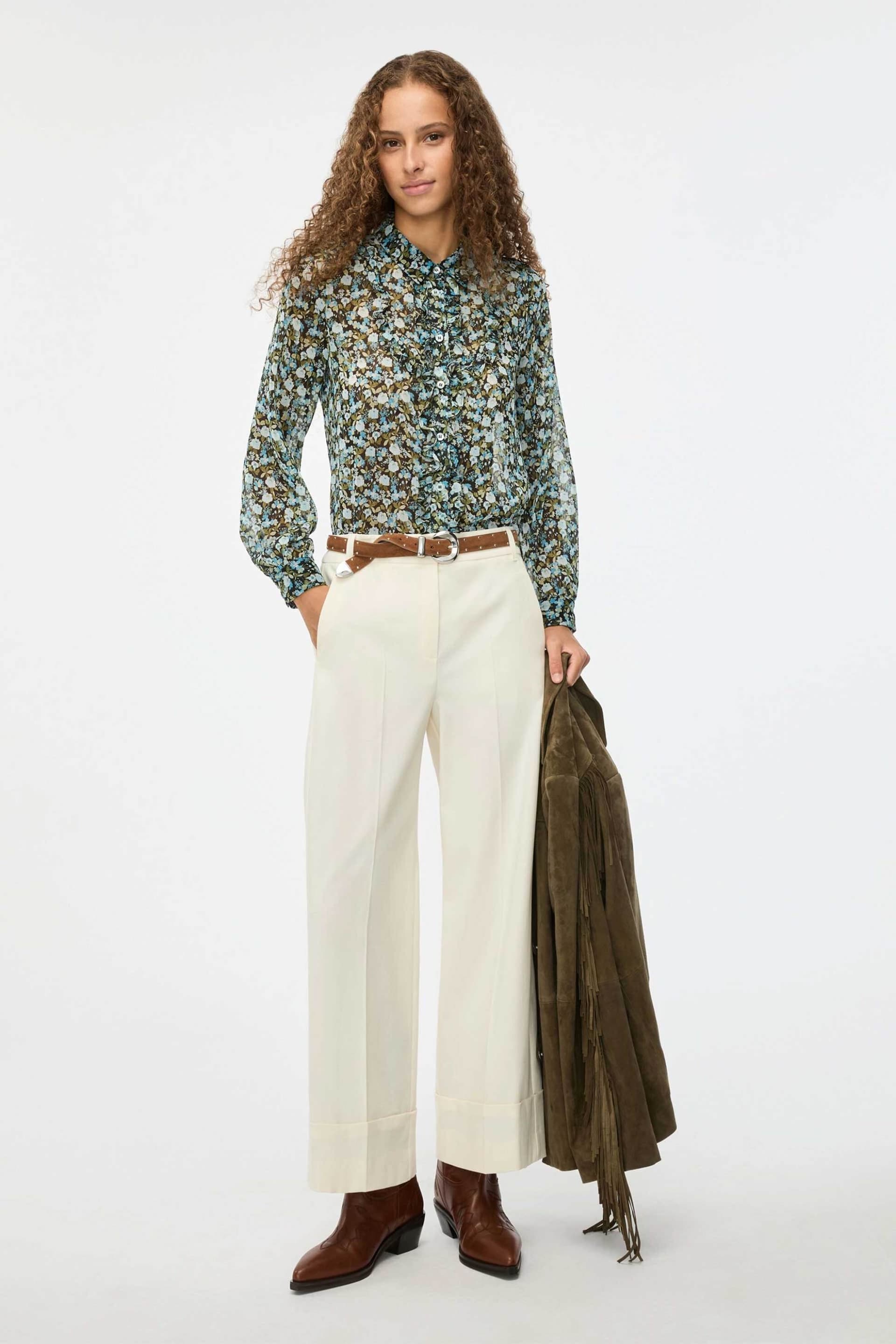 iBlues γυναικείο παντελόνι Wide Leg "Iblscacco"