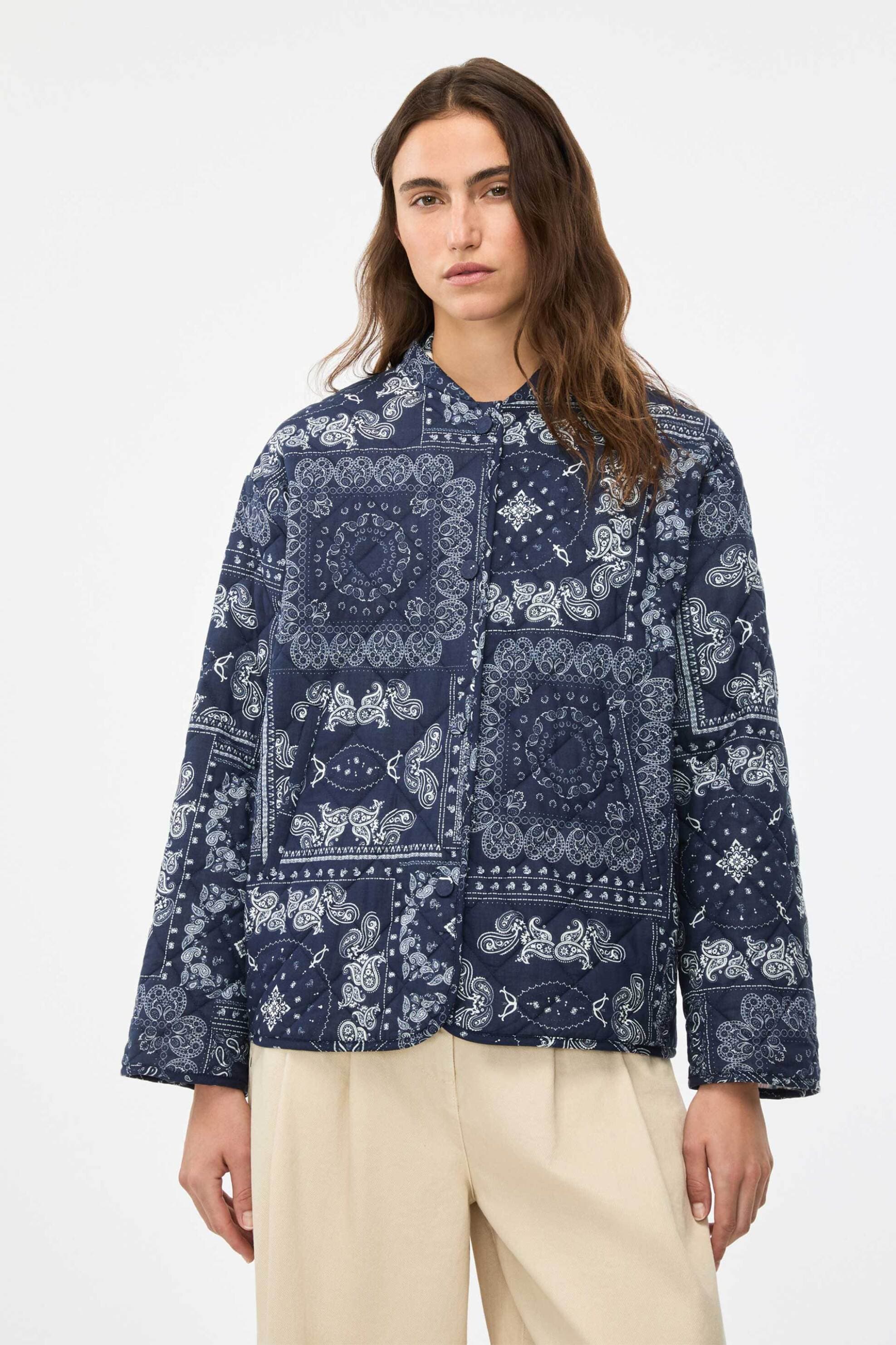 iBlues γυναικείο jacket καπιτονέ με all-over print "Iblfianco"