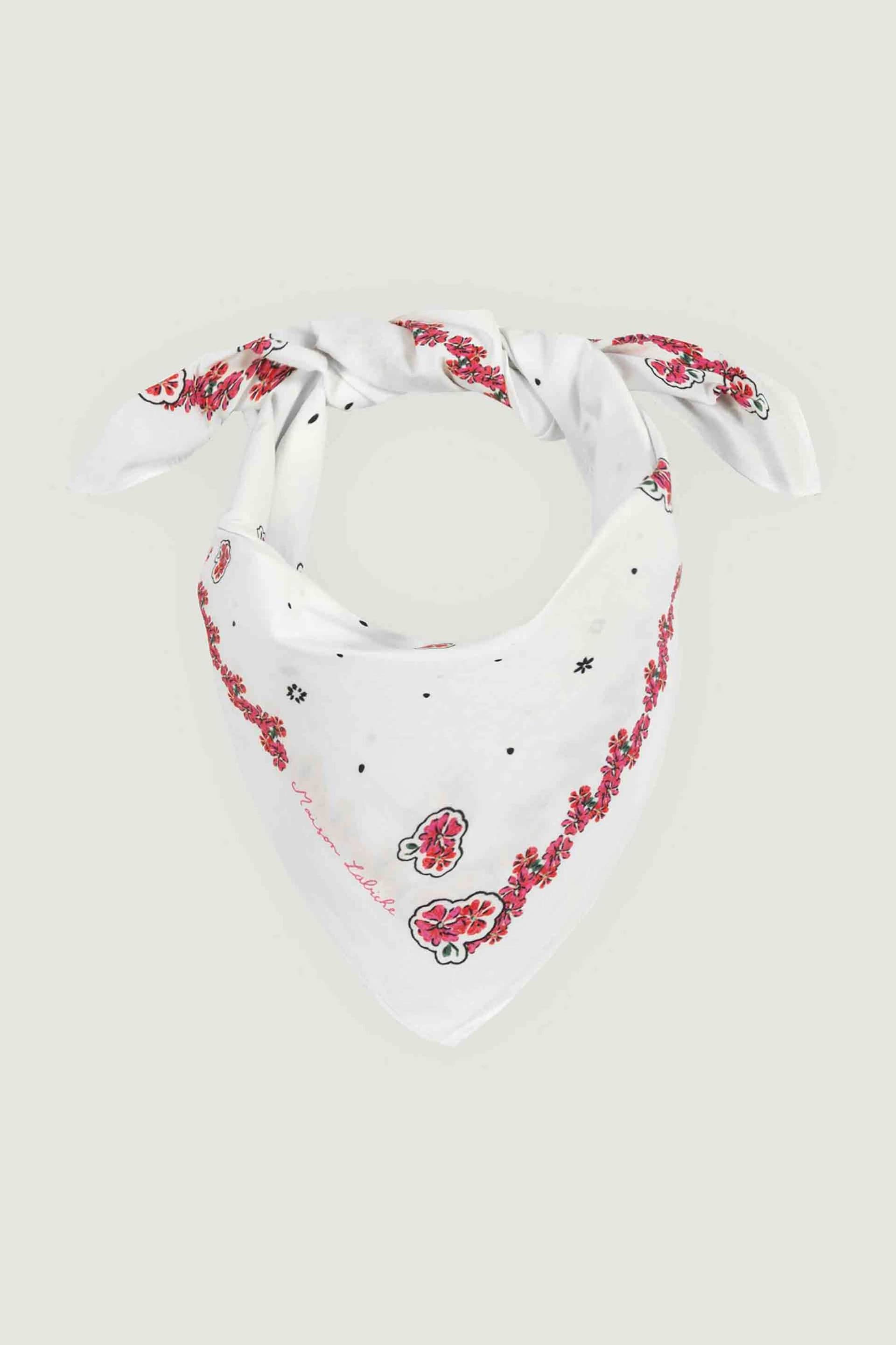 Maison Labiche γυναικείο φουλάρι με all-over print "Flowers" | ONE SIZE