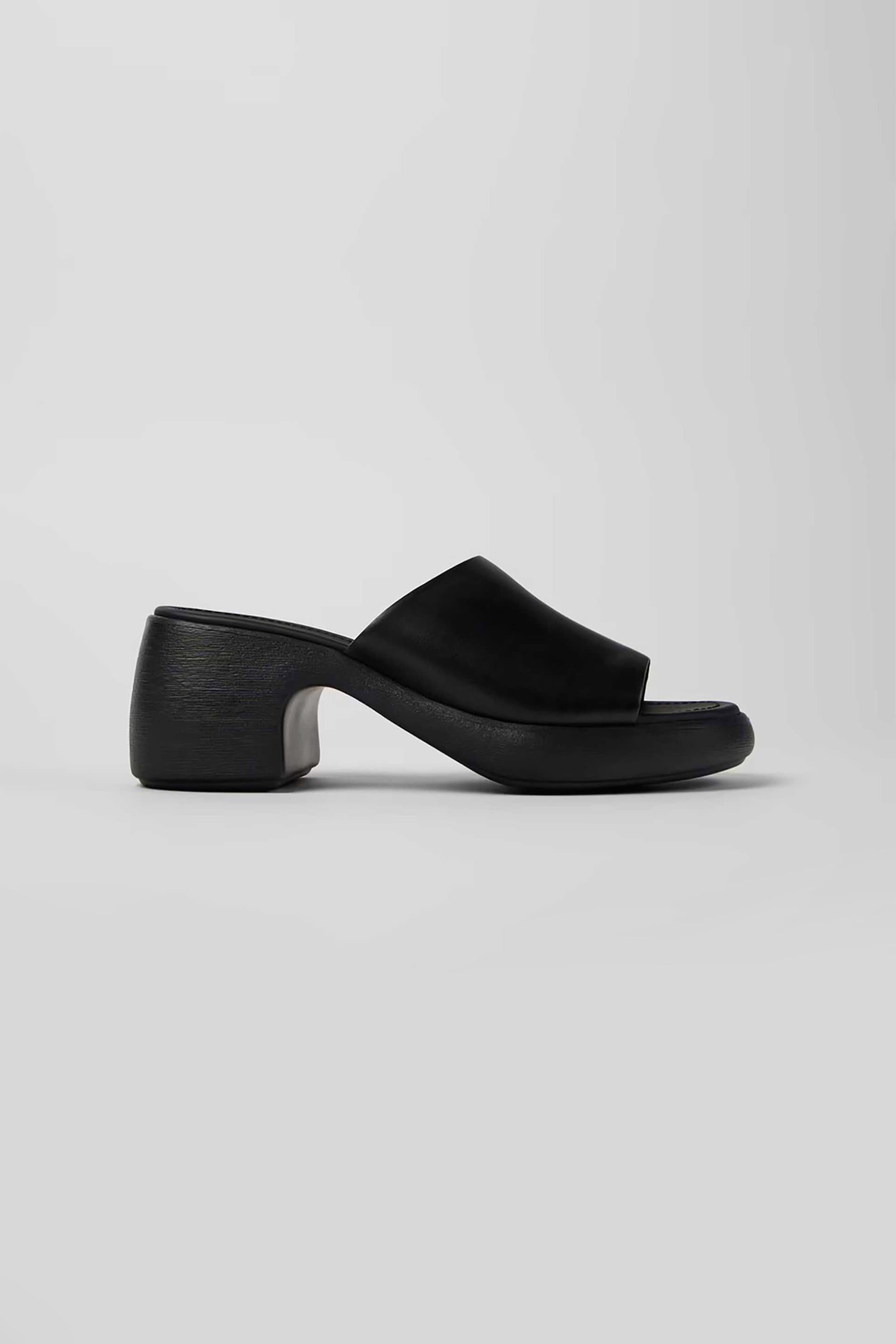 Camper γυναικεία δερμάτινα πέδιλα με τακούνι “Thelma”