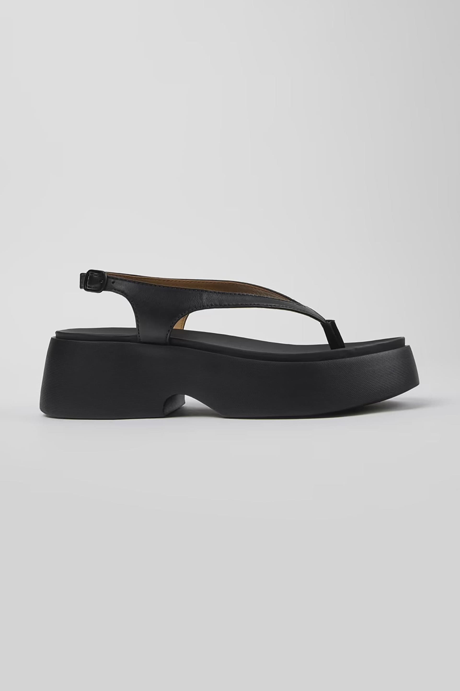 Camper γυναικεία δερμάτινα flatforms μονόχρωμα με χοντρή σόλα "Tasha"