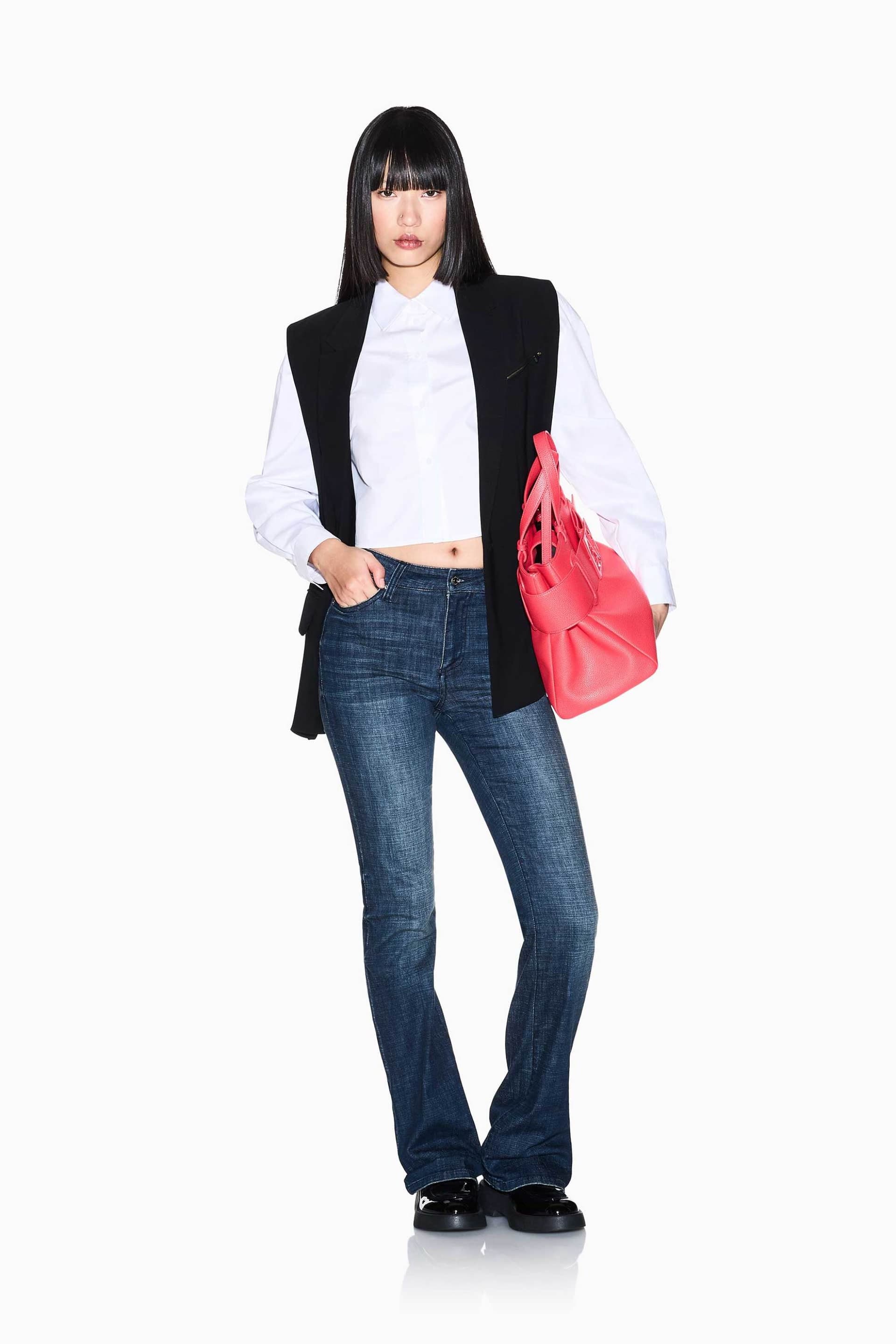 Armani Exchange γυναικείο τζιν παντελόνι πεντάτσεπο Flared Fit