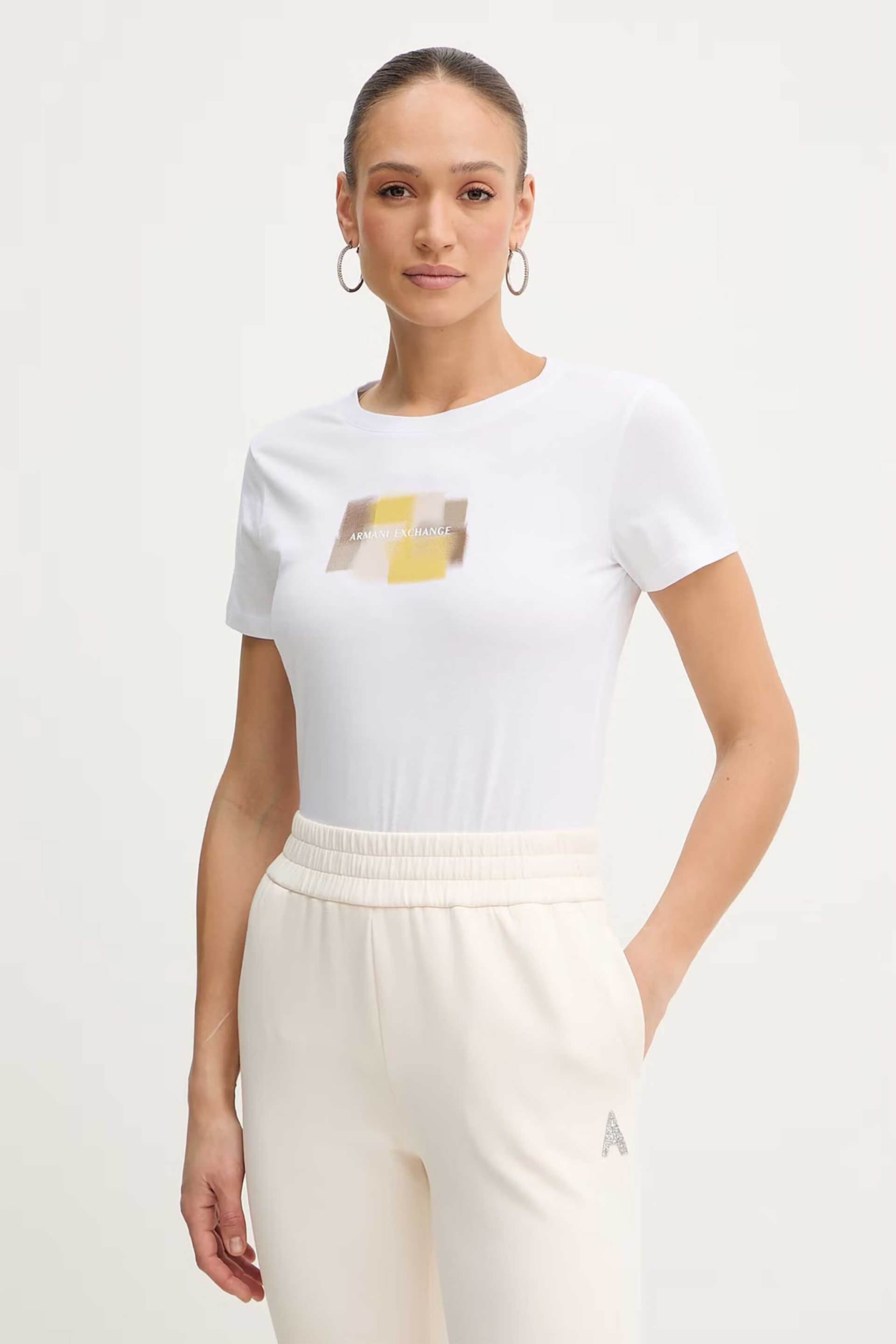 Armani Exchange γυναικείο T-shirt με graphic logo print Regular Fit