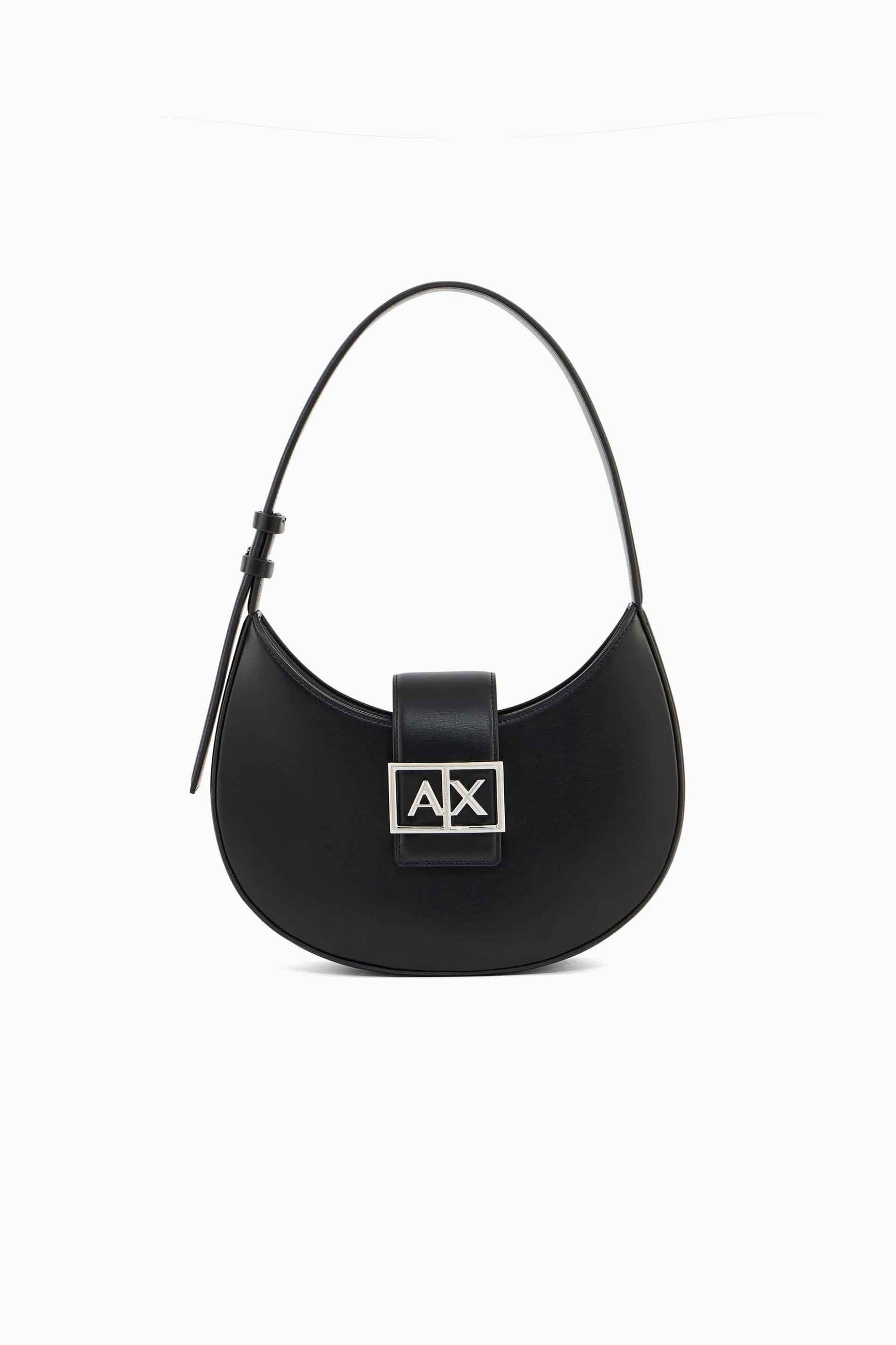 Armani Exchange γυναικεία τσάντα ώμου με μεταλλικό monogram