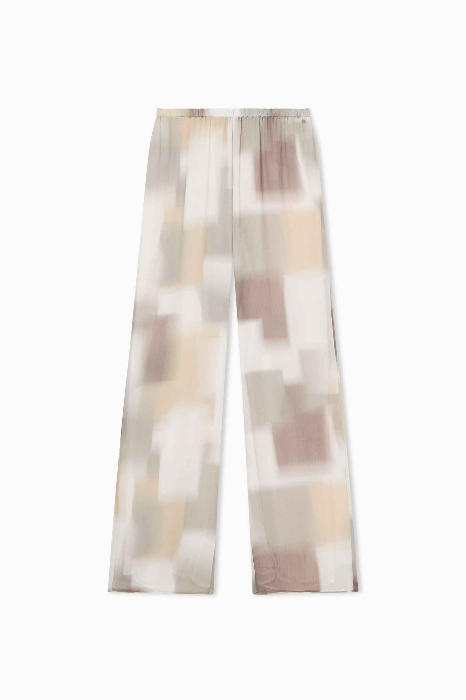 Armani Exchange γυναικείο παντελόνι με ελαστική μέση και all-over print