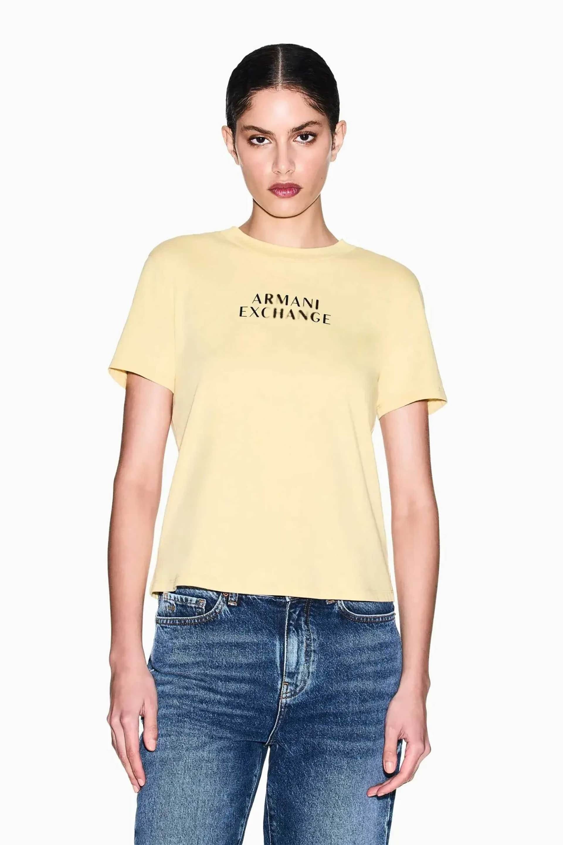 Armani Exchange γυναικείο T-shirt με λογότυπο Regular Fit