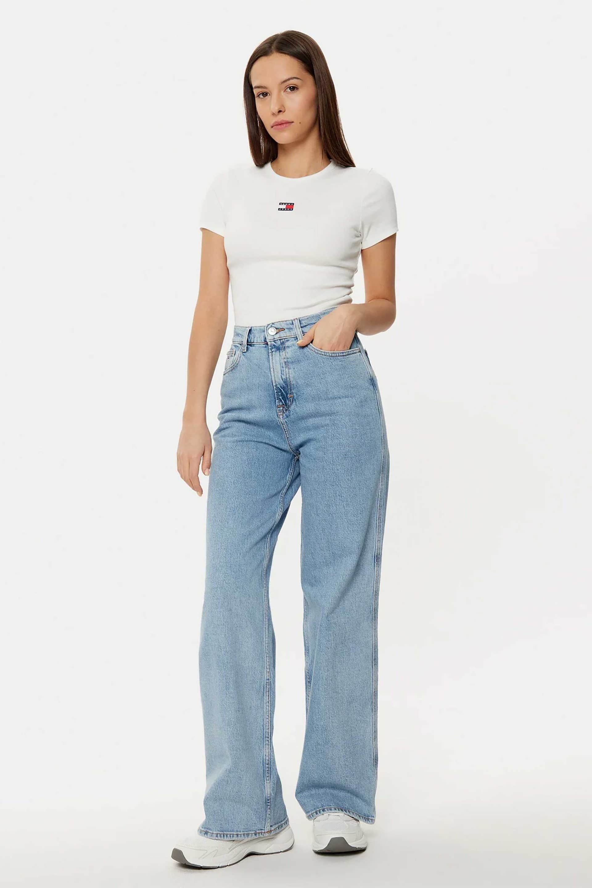 Tommy Jeans γυναικεία τζιν παντελόνι πεντάτσεπο Wide Leg