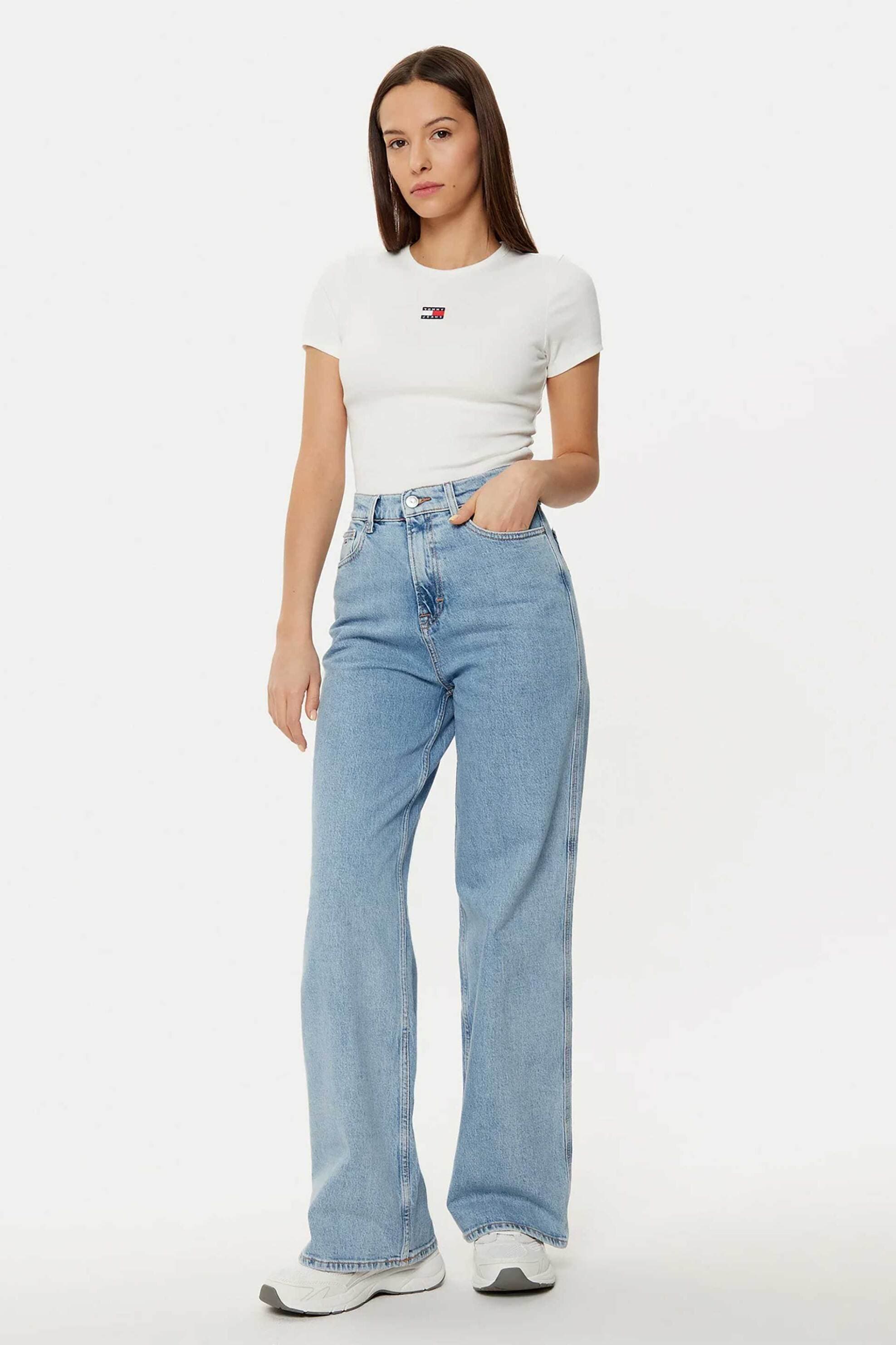 Tommy Jeans γυναικεία τζιν παντελόνι πεντάτσεπο Wide Leg