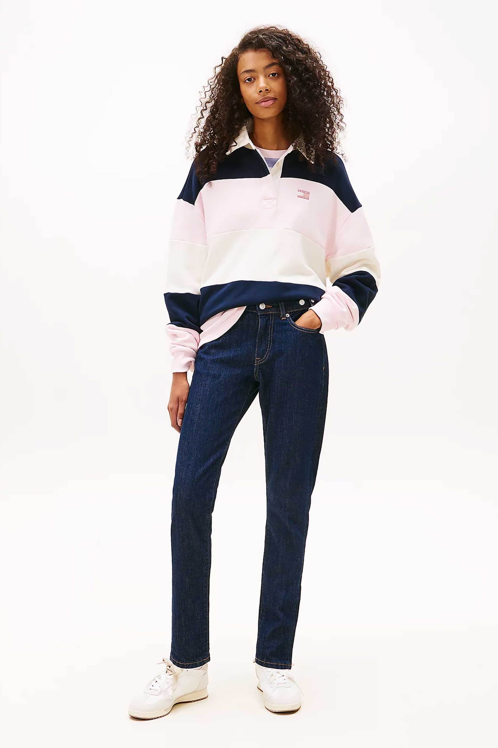 Tommy Jeans γυναικείο τζιν παντελόνι πετάτσεπο Slim Fit