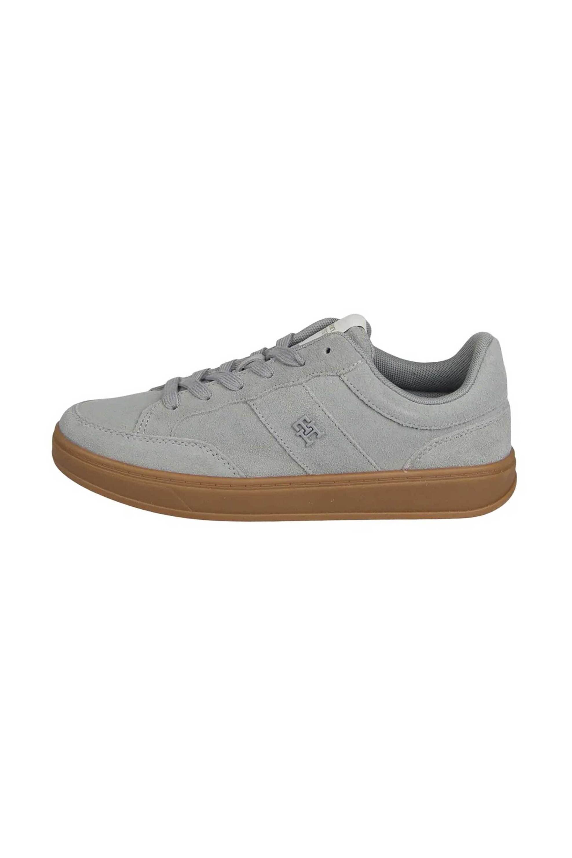 Tommy Jeans γυναικεία suede sneakers με μεταλλικό μονόγραμμα