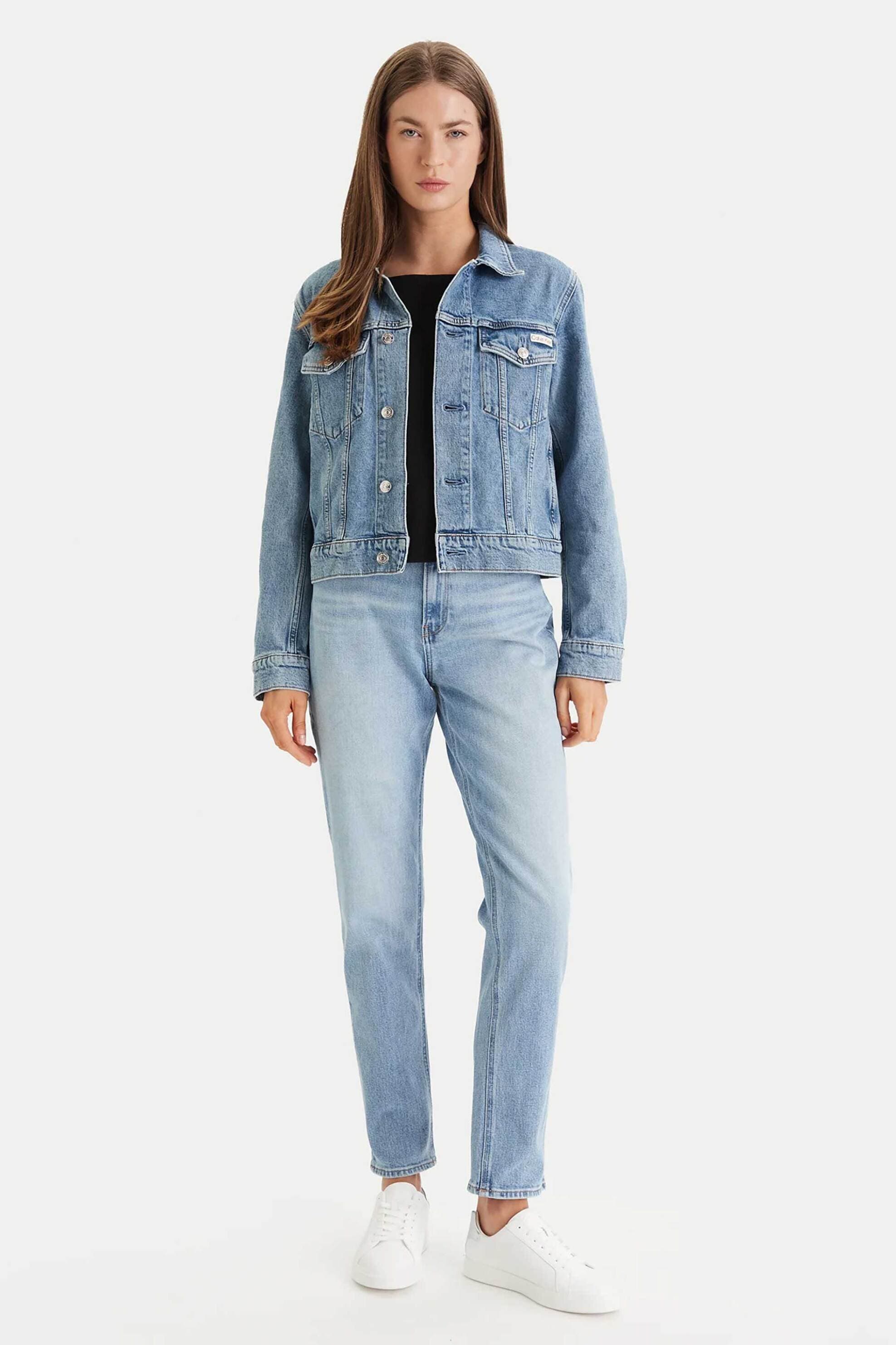 Calvin Klein Jeans γυναικείο τζιν παντελόνι πεντάτσεπο Mom Fit