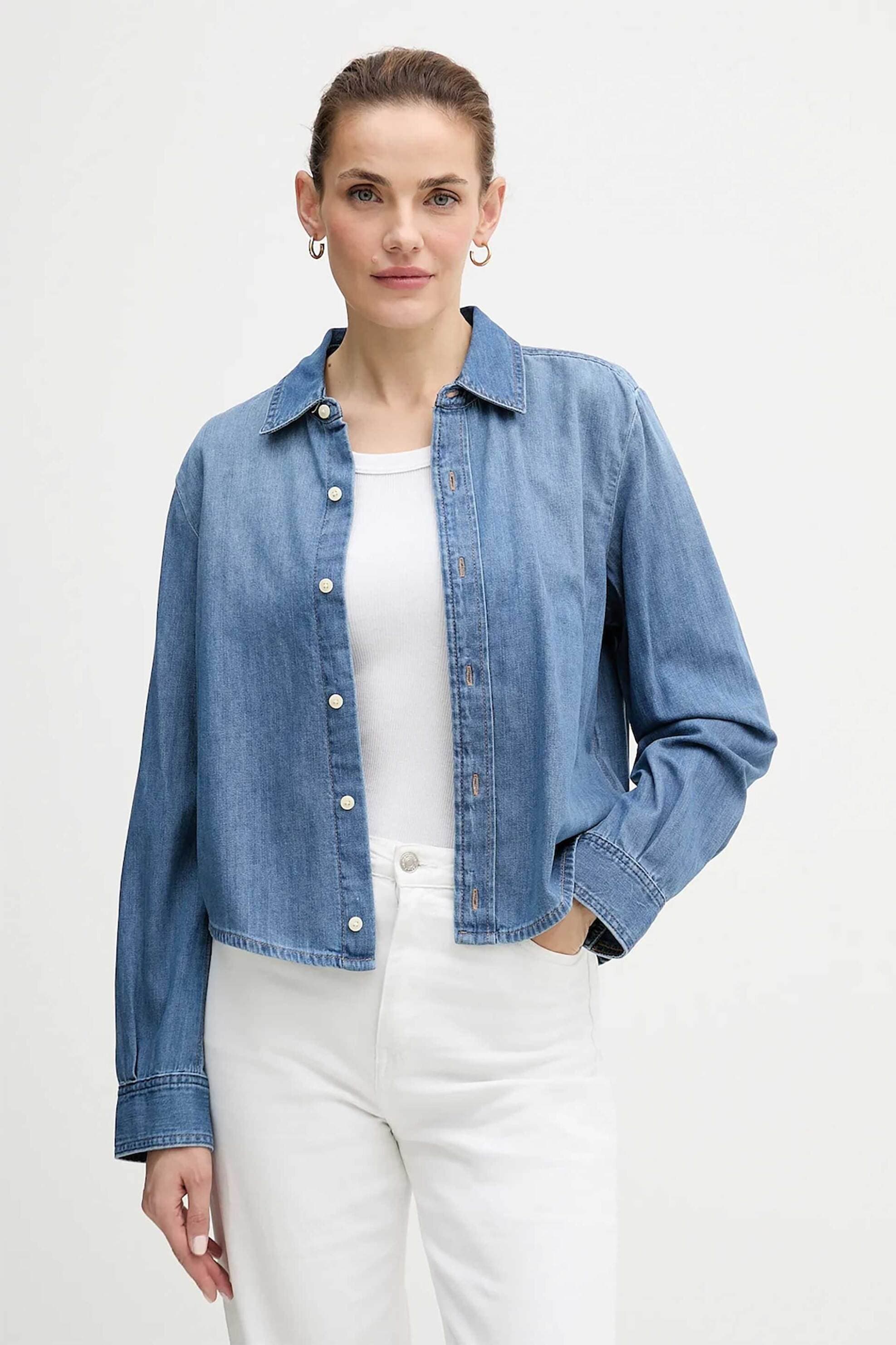 Calvin Klein Jeans γυναικείο denim πουκάμισο Relaxed Fit