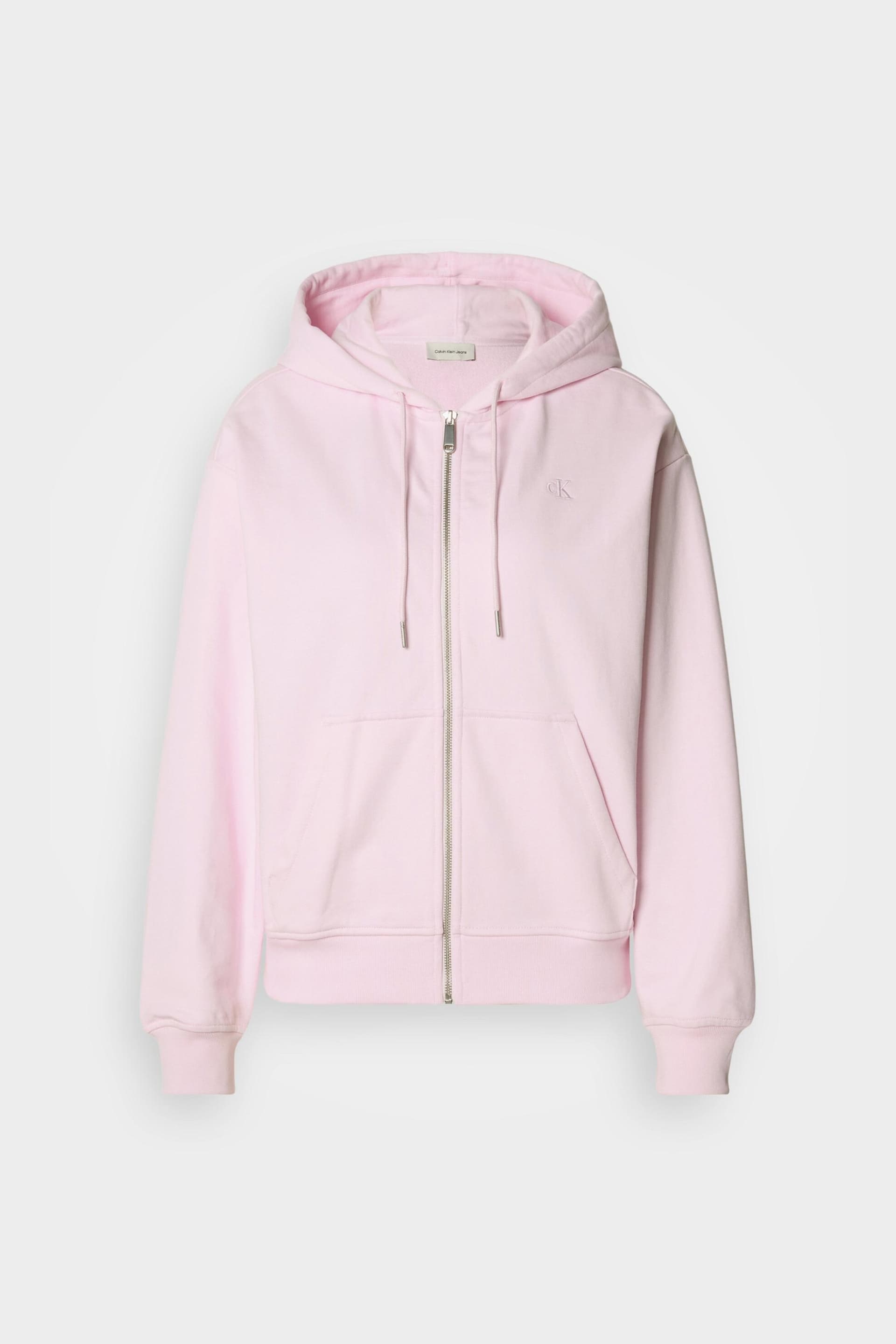 Calvin Klein Jeans γυναικεία ζακέτα φούτερ μονόχρωμη με λογότυπο "Archive Logo"