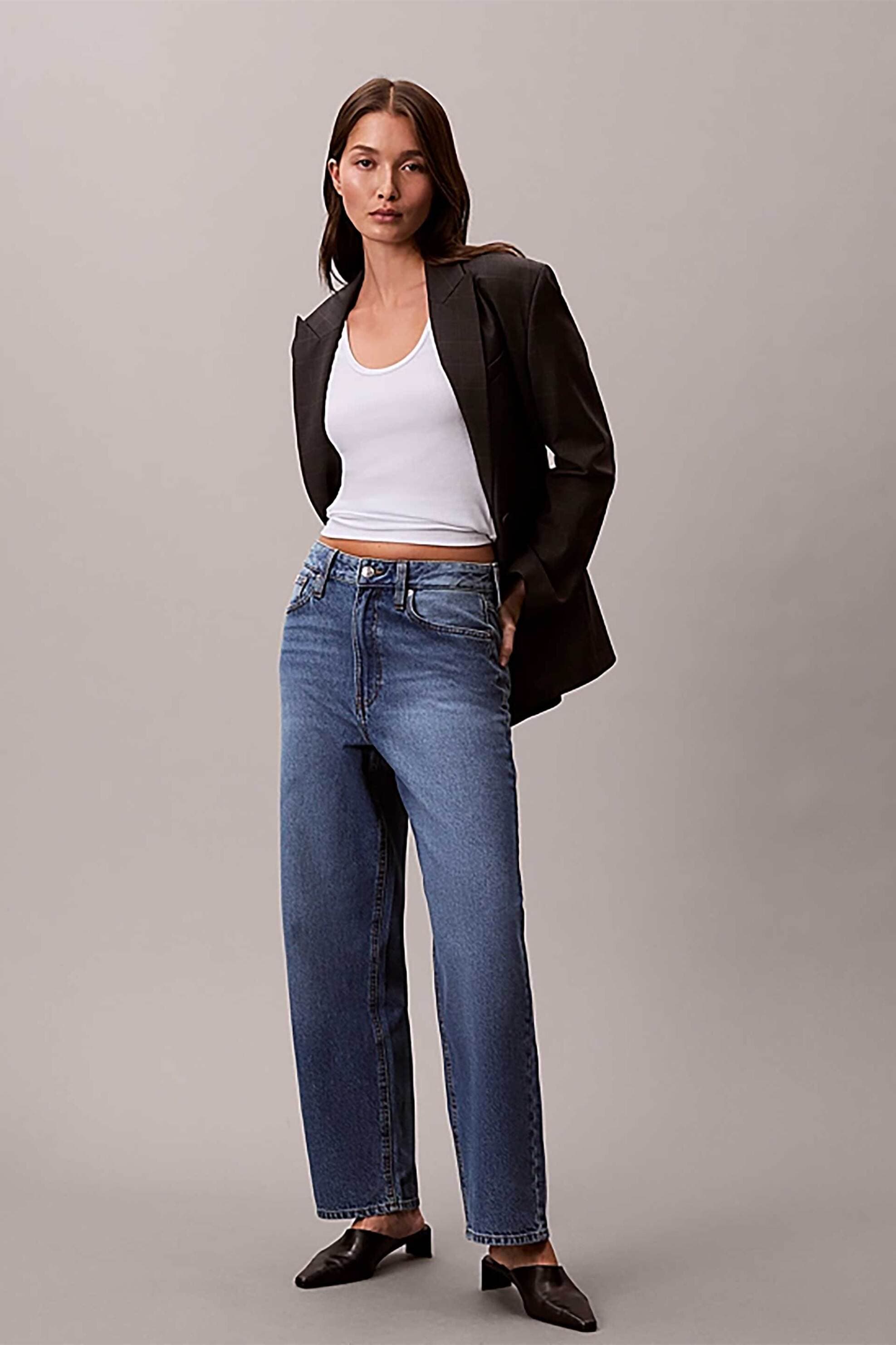 Calvin Klein Jeans γυναικείο παντελόνι τζιν Barrel Fit