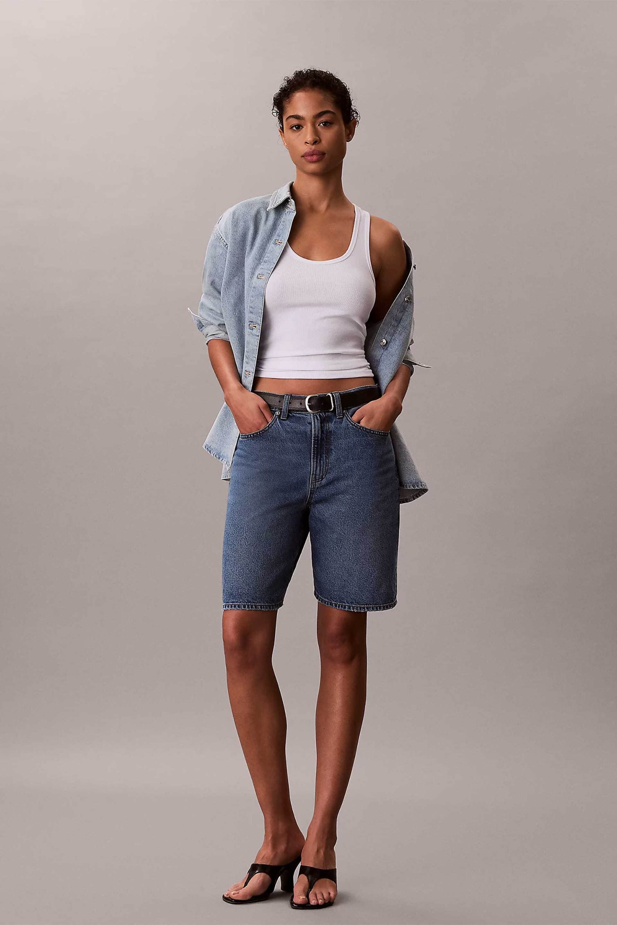 Calvin Klein Jeans γυναικεία denim βερμούδα