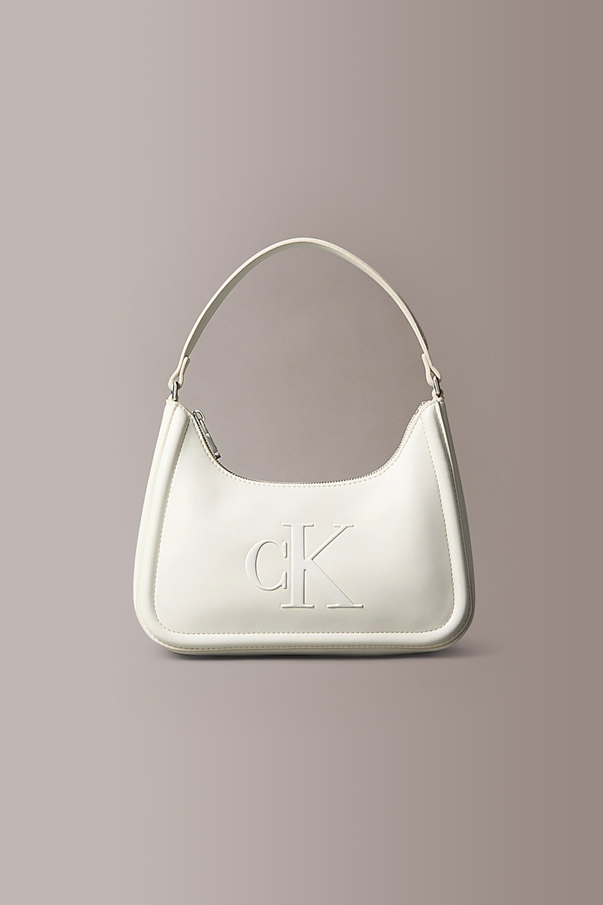 Calvin Klein Jeans γυναικεία τσάντα ώμου με ανάγλυφο λογότυπο