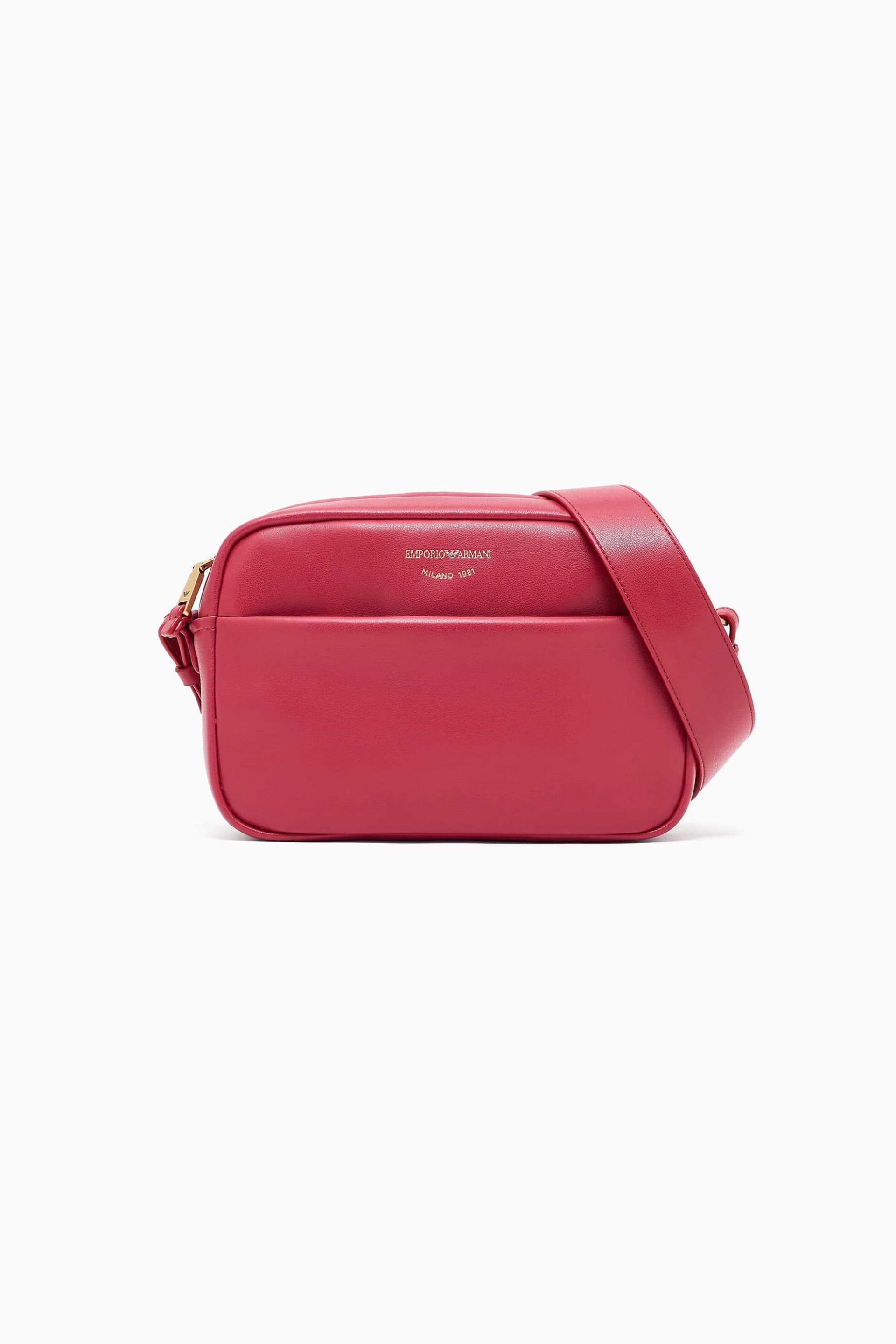 Emporio Armani γυναικείο δερμάτινο mini bag crossbody με λογότυπο