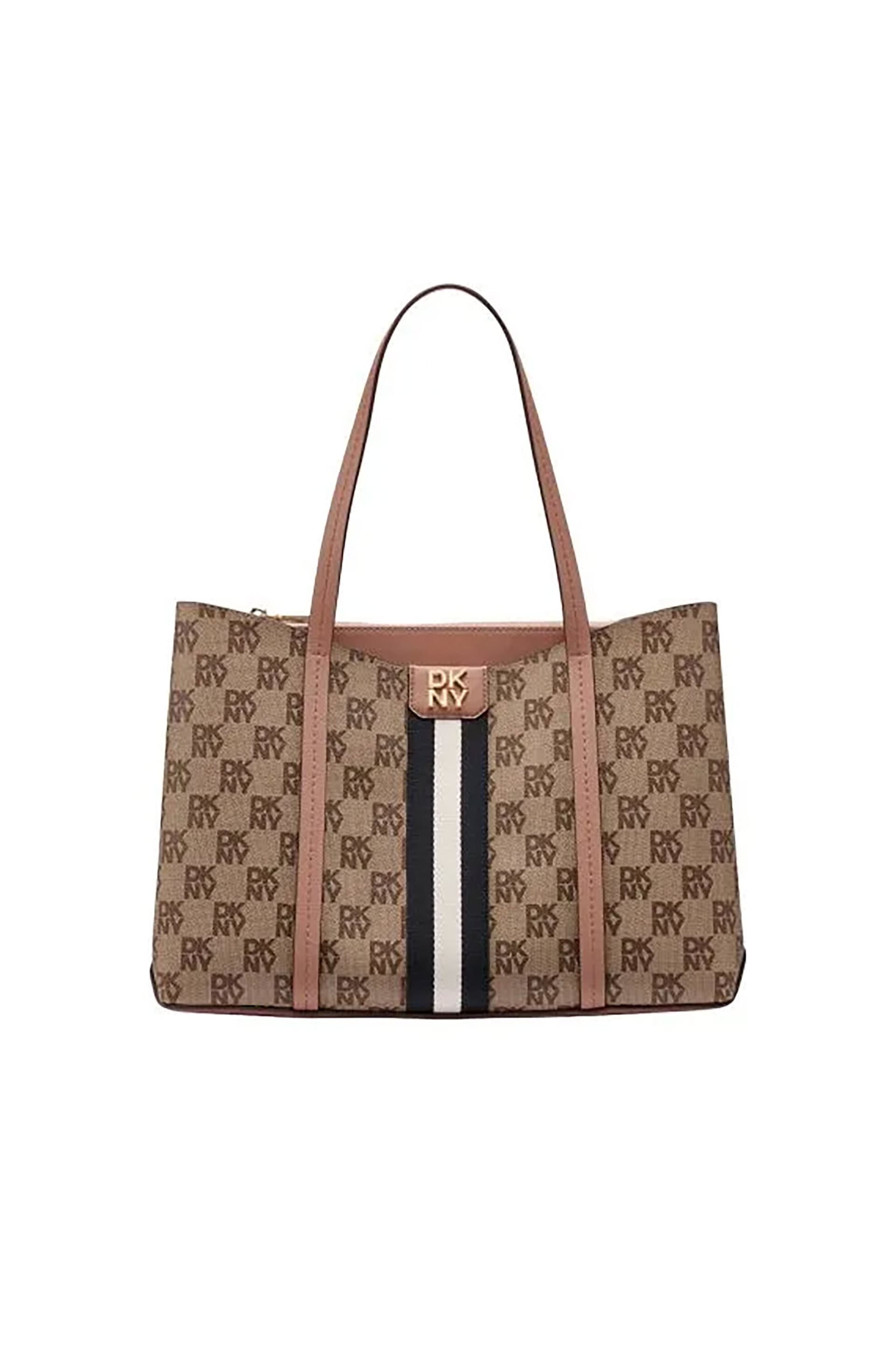 DKNY γυναικεία τσάντα tote με all-over logo print "Nuri" | ONE SIZE