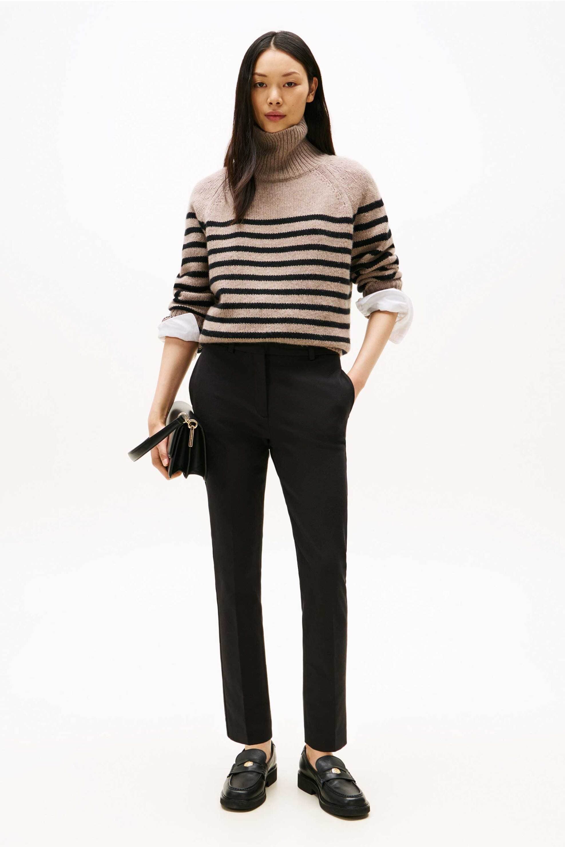 Tommy Hilfiger γυναικείο παντελόνι μονόχρωμο Slim Fit