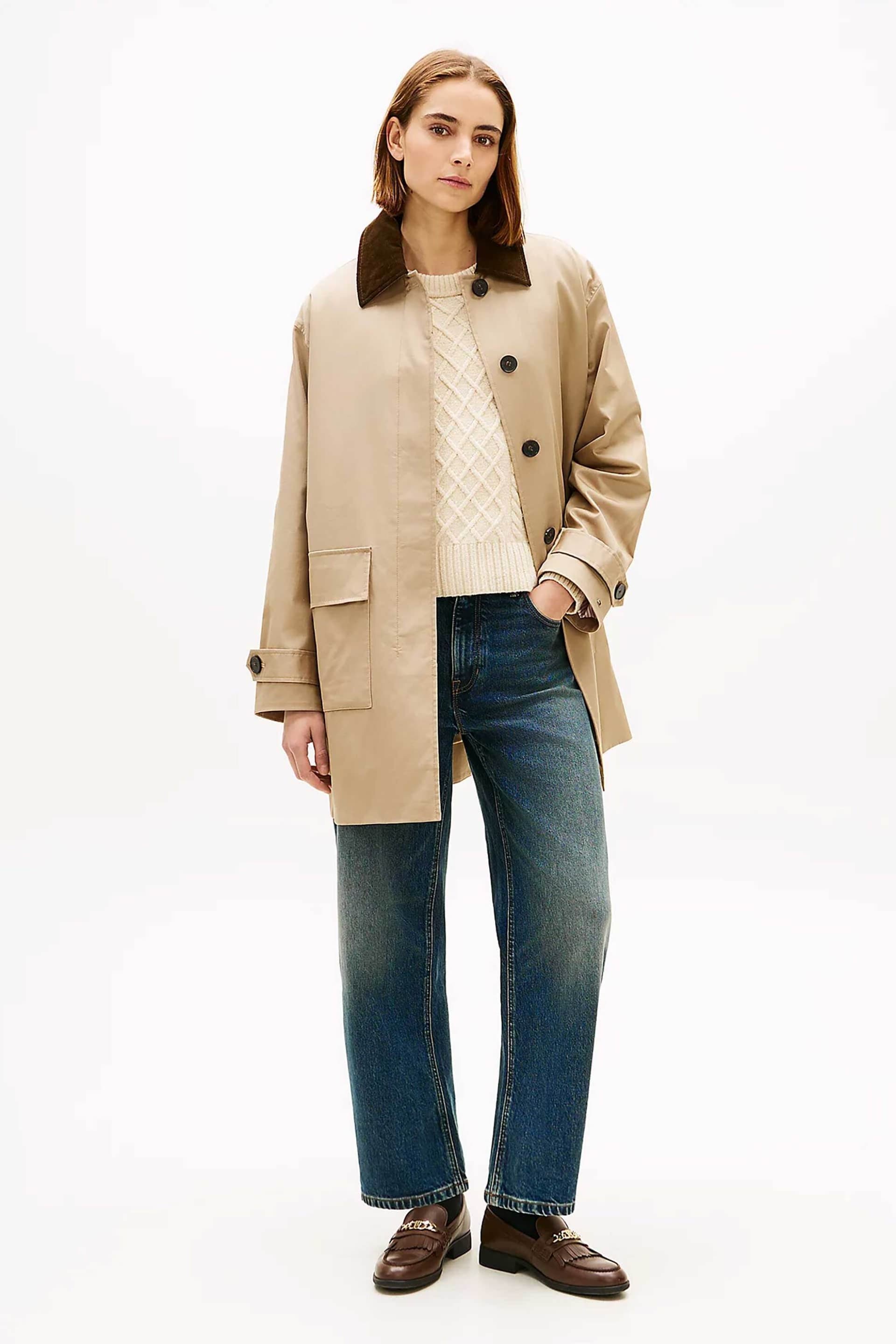 Tommy Hilfiger γυναικείο αδιάβροχο παλτό Oversized Fit