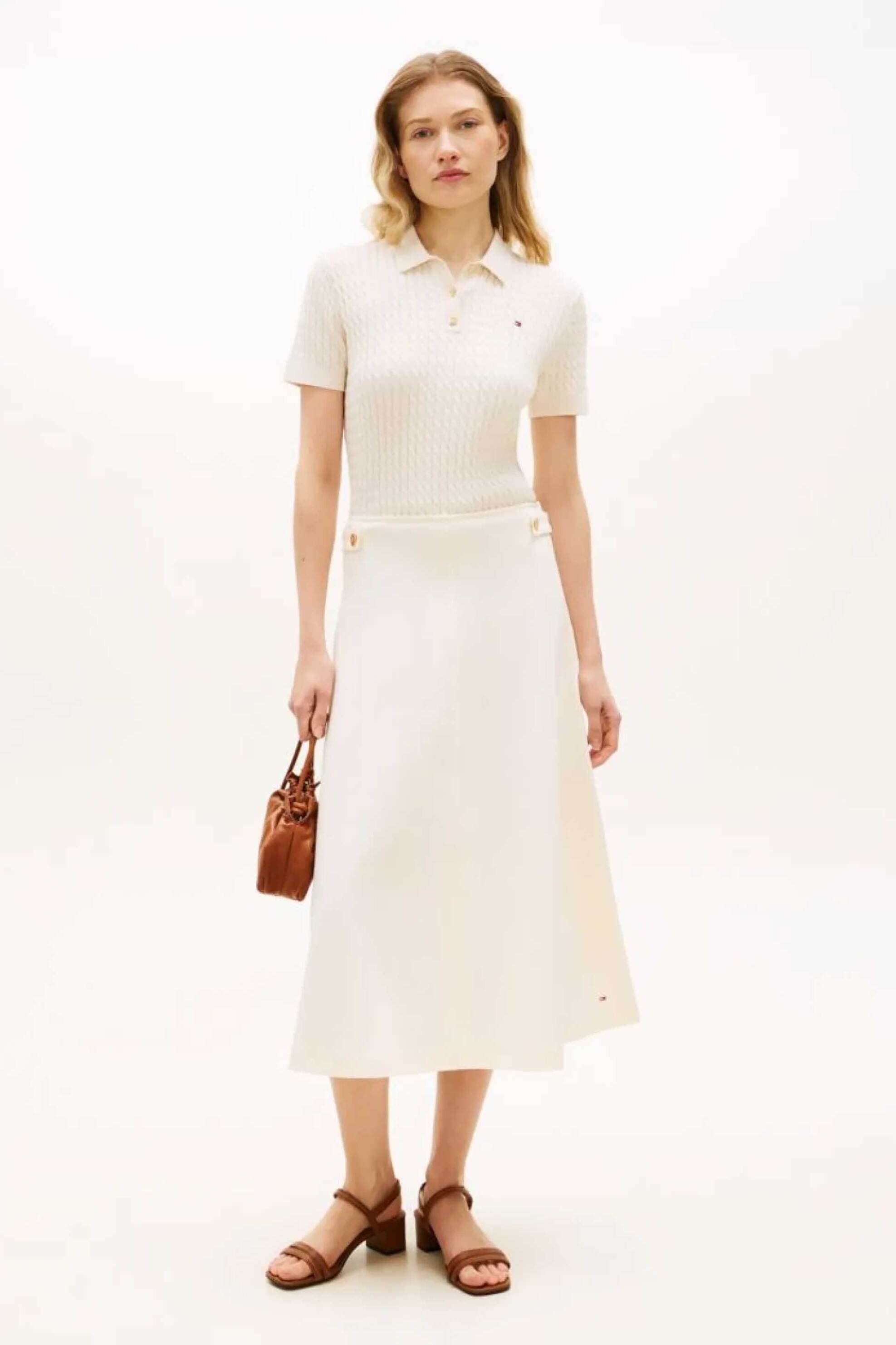 Tommy Hilfiger γυναικεία πλεκτή midi φούστα Regular Fit